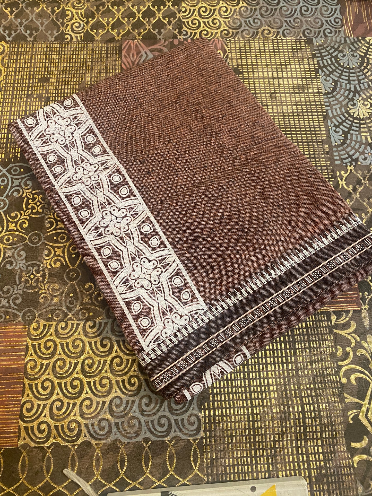 Colour Dhothi With Printed kara