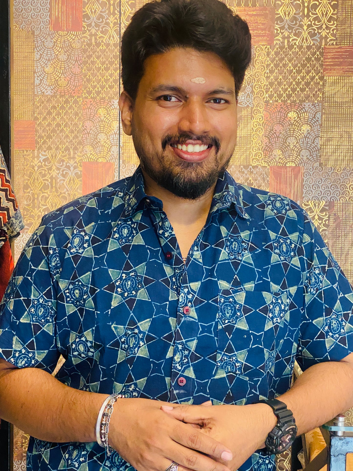 Premium Cotton Handblock Print Shirt