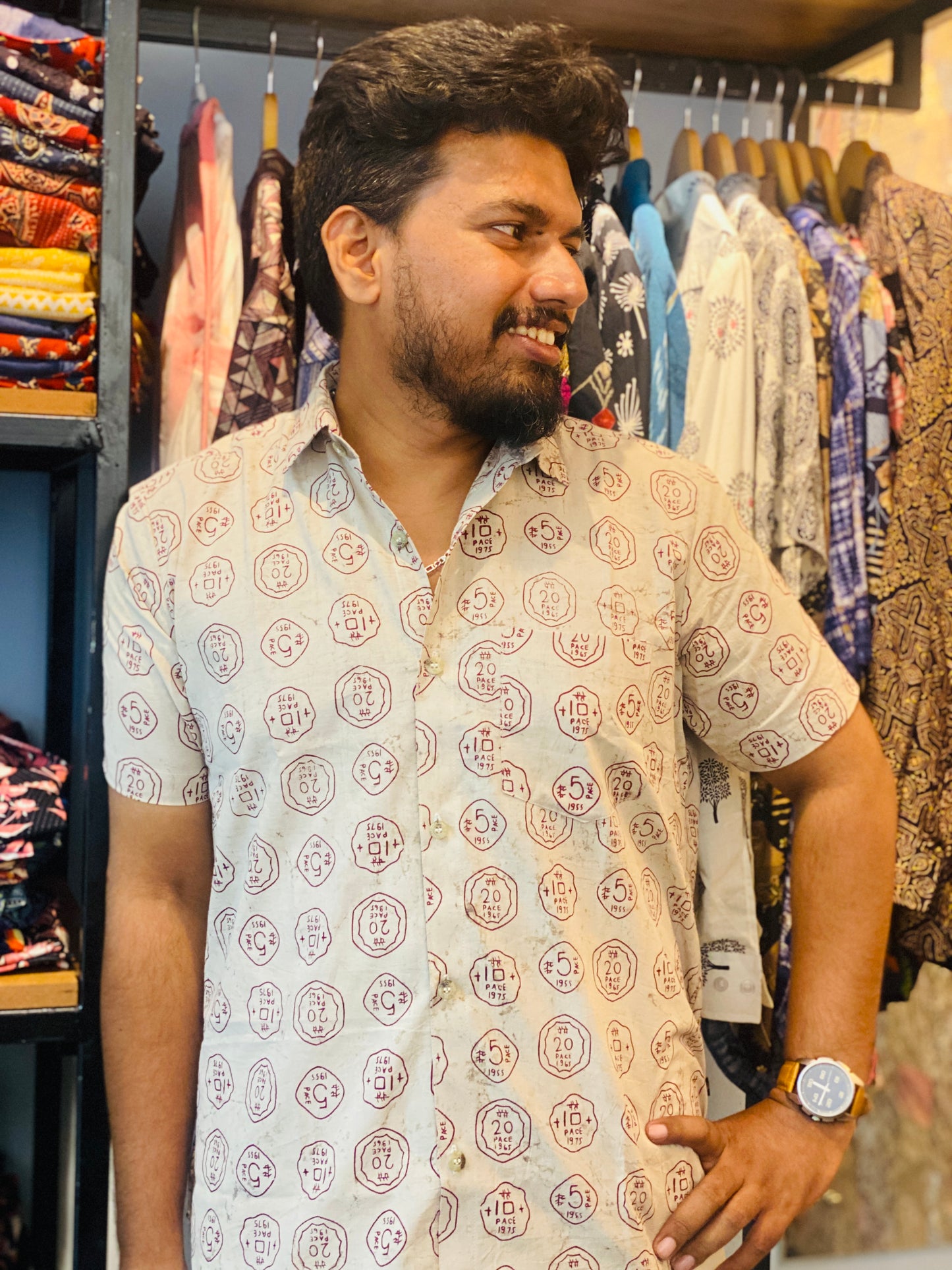 Premium Cotton Paisa Print Shirt