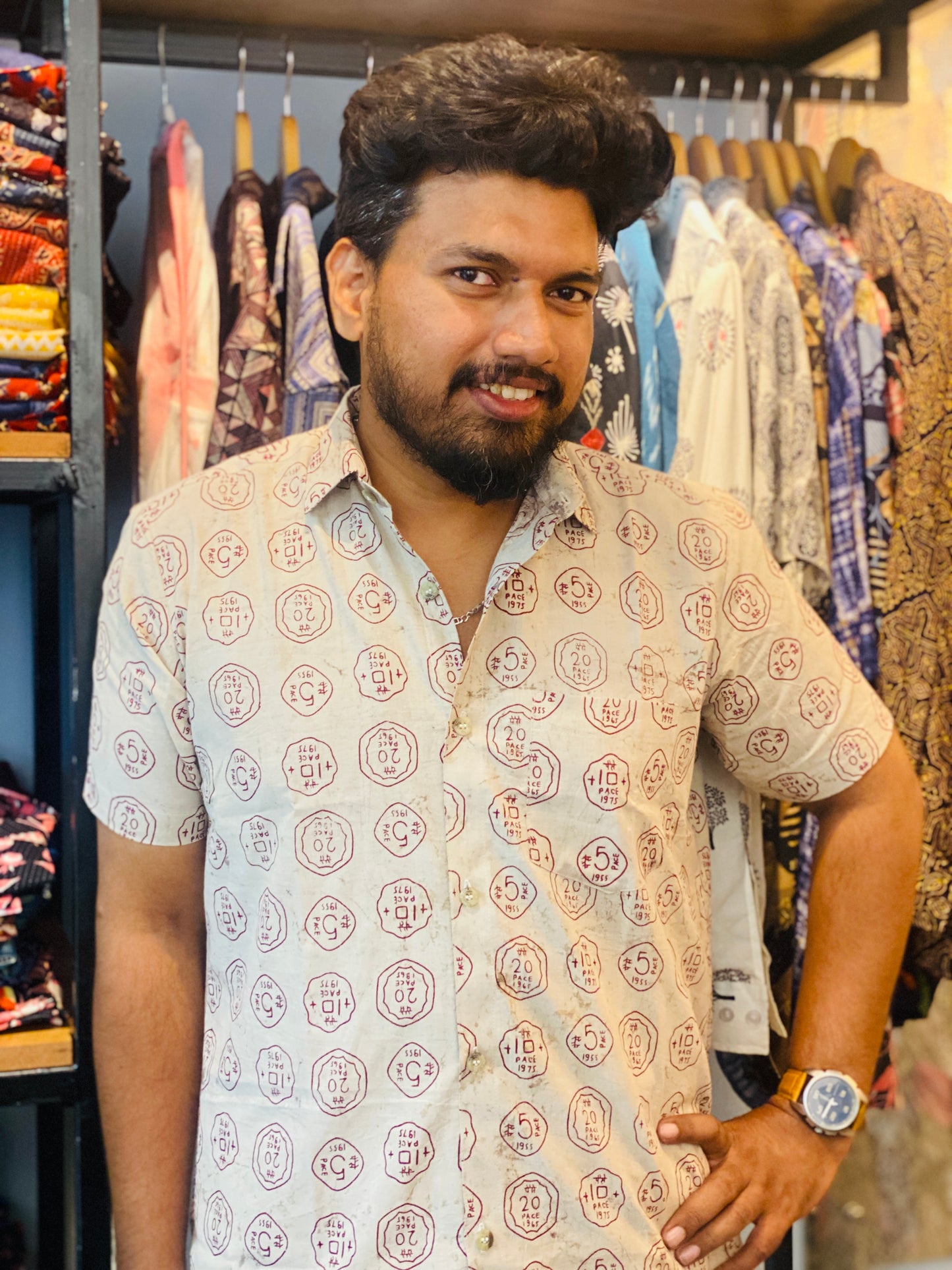 Premium Cotton Paisa Print Shirt
