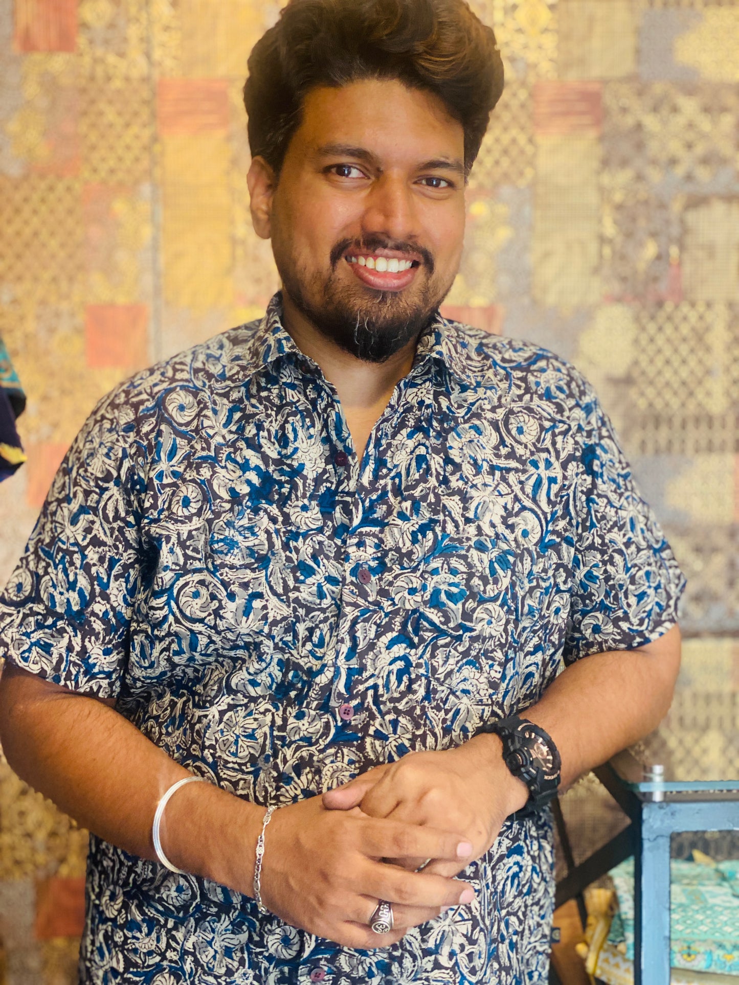 Kalamkari Print Cotton Shirt