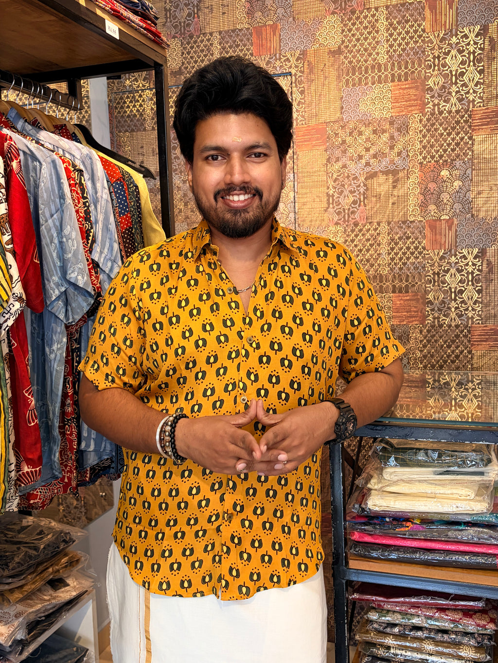 Hemapadmam Modal Silk Shirt