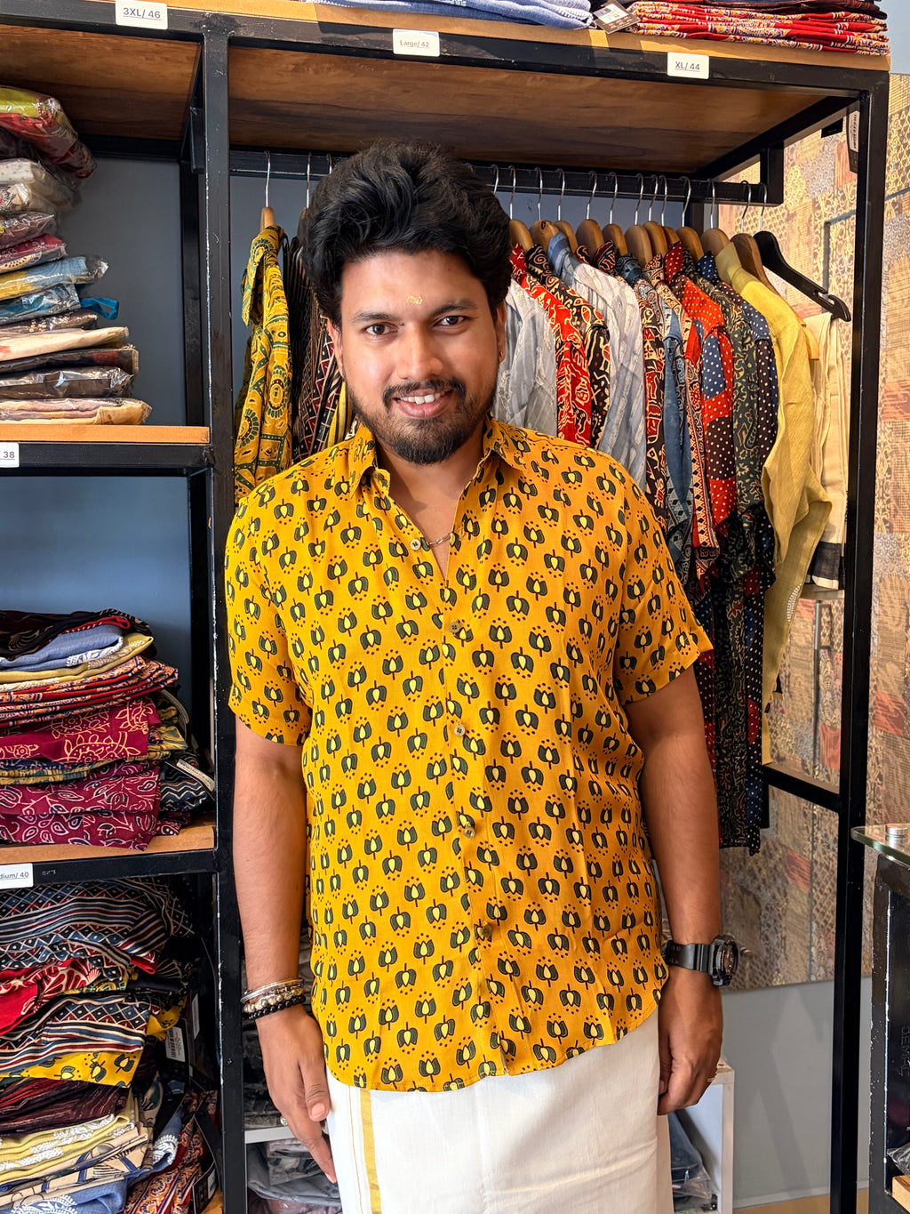 Hemapadmam Modal Silk Shirt