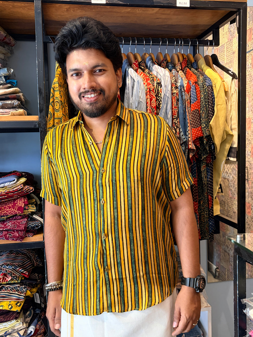 Kanakarekha Modal Silk Shirt