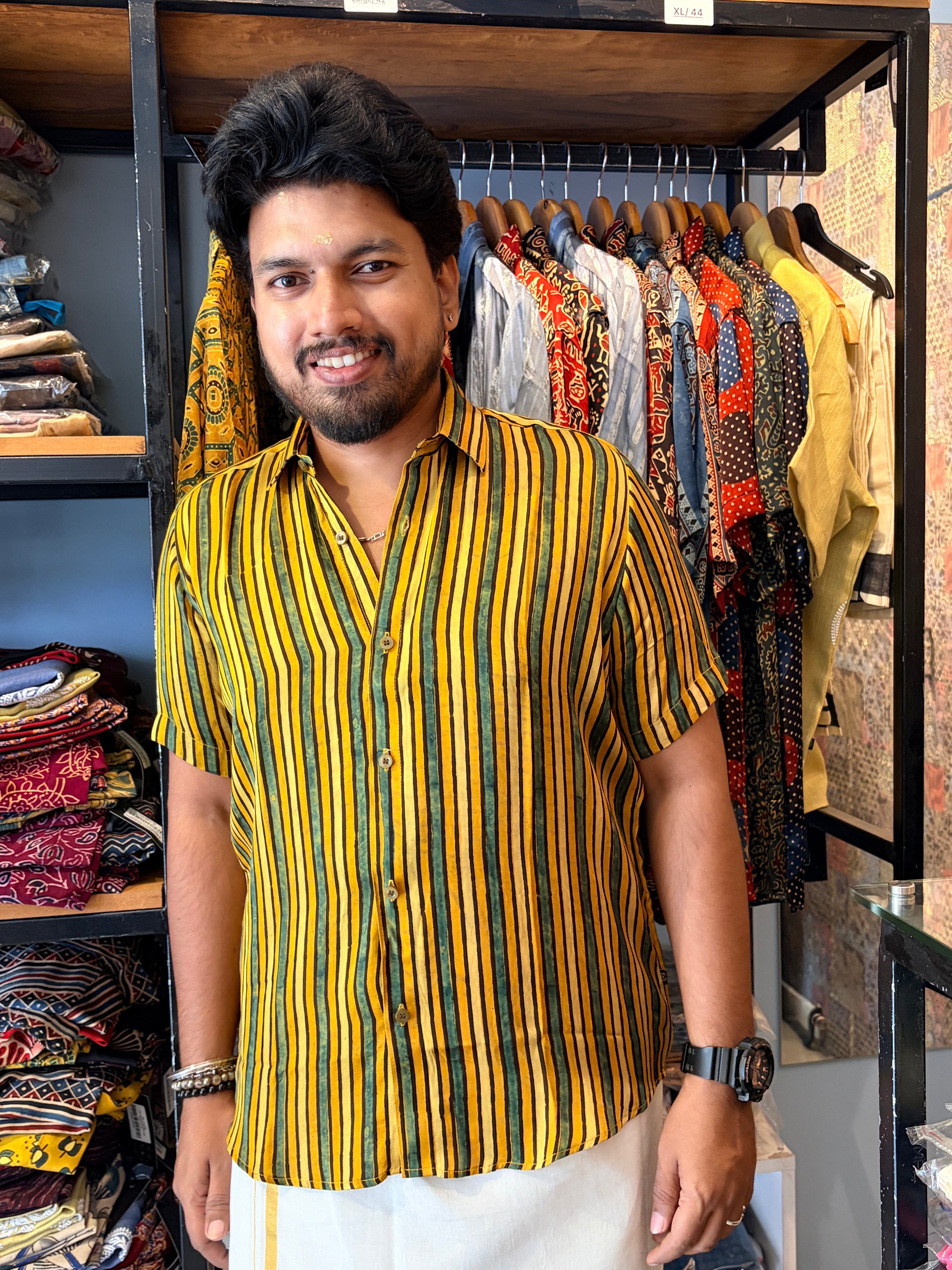 Kanakarekha Modal Silk Shirt