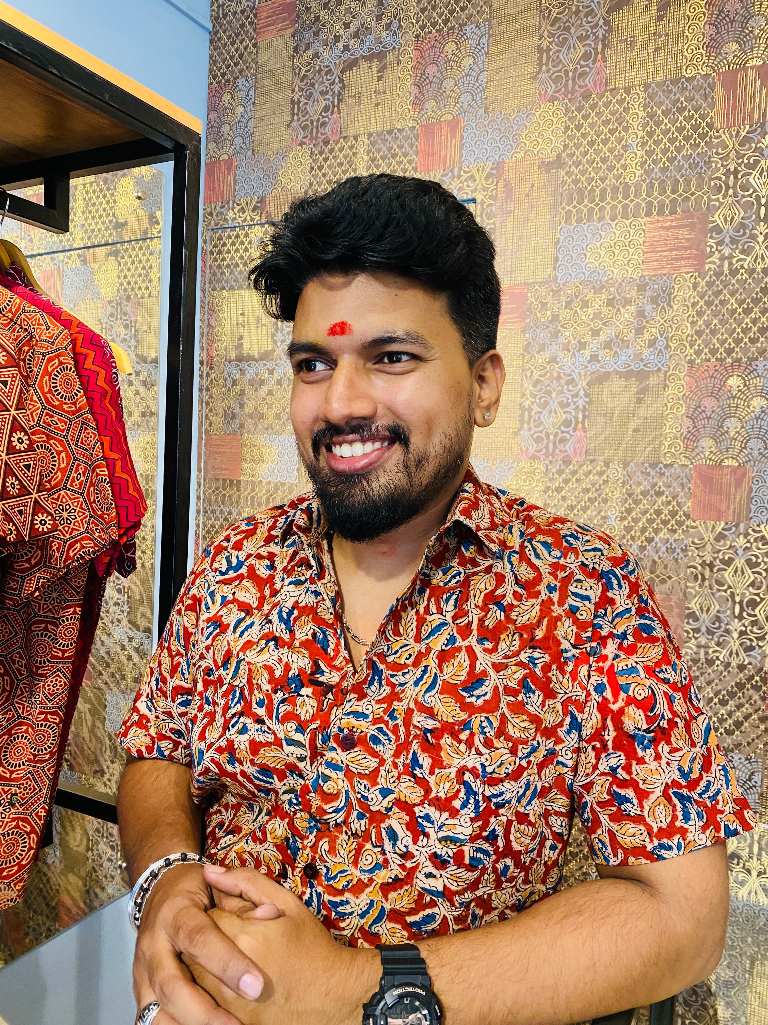 Lohita- Kalamkari Premium Cotton Shirt