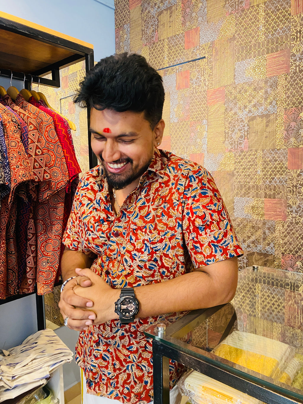 Lohita- Kalamkari Premium Cotton Shirt