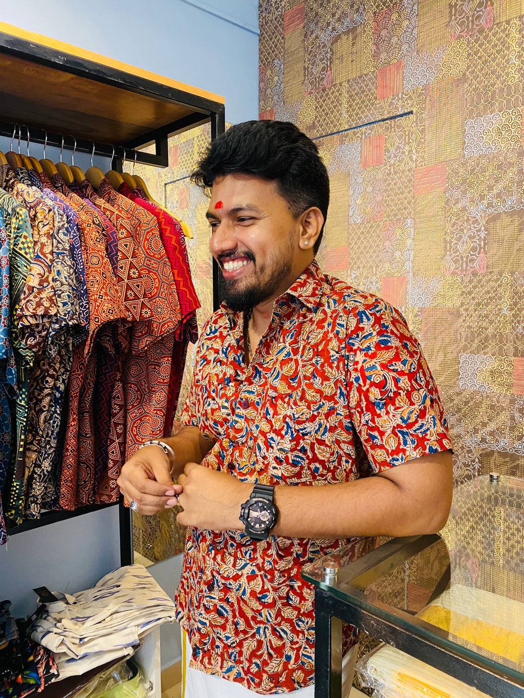 Lohita- Kalamkari Premium Cotton Shirt