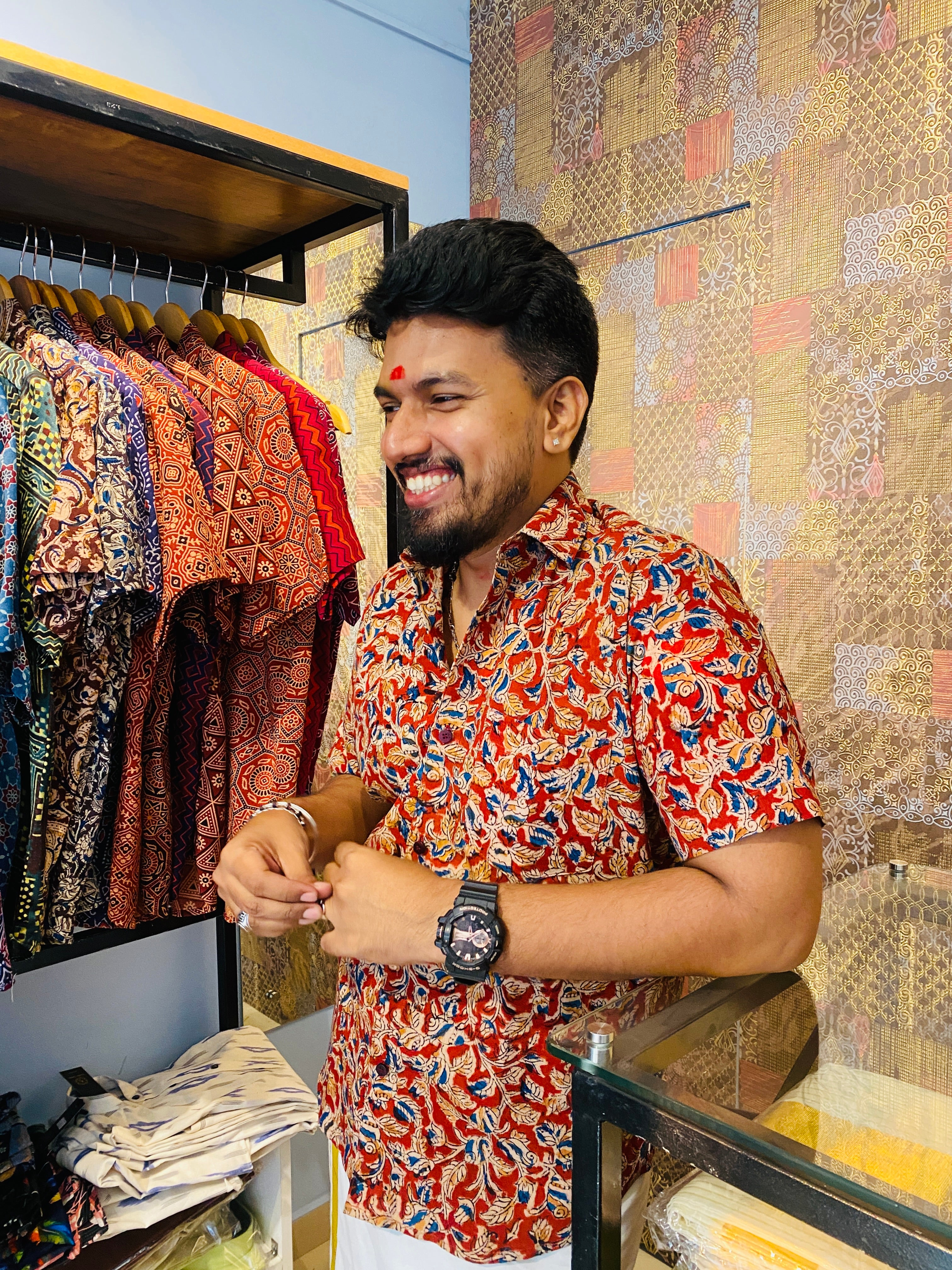Lohita- Kalamkari Premium Cotton Shirt