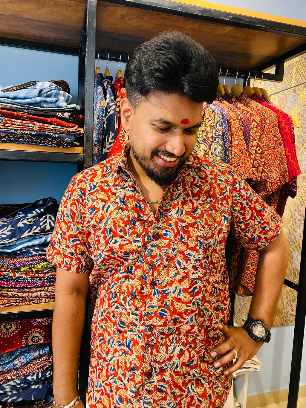 Lohita- Kalamkari Premium Cotton Shirt