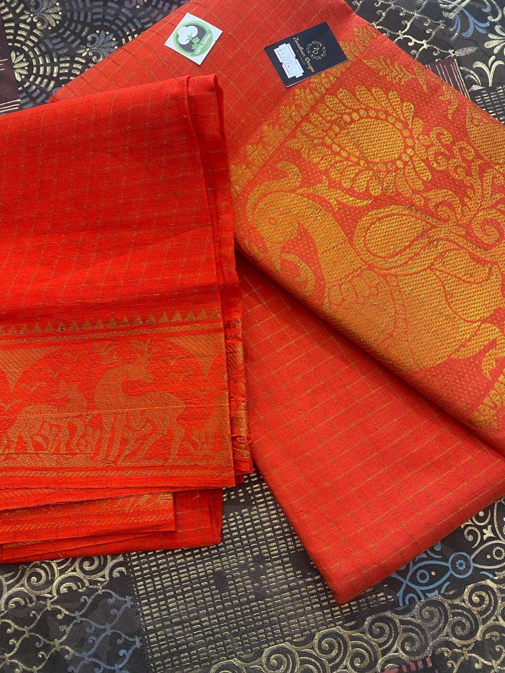 Madurai Sungudi Saree ( With Blouse )