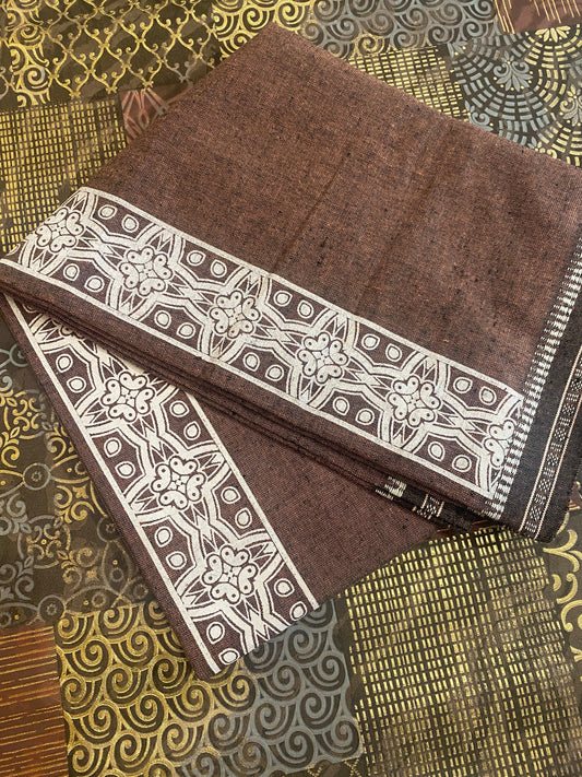 Colour Dhothi With Printed kara