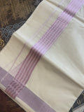 Padmaraga - Premium Rose Gold Zari Boder Dhoti