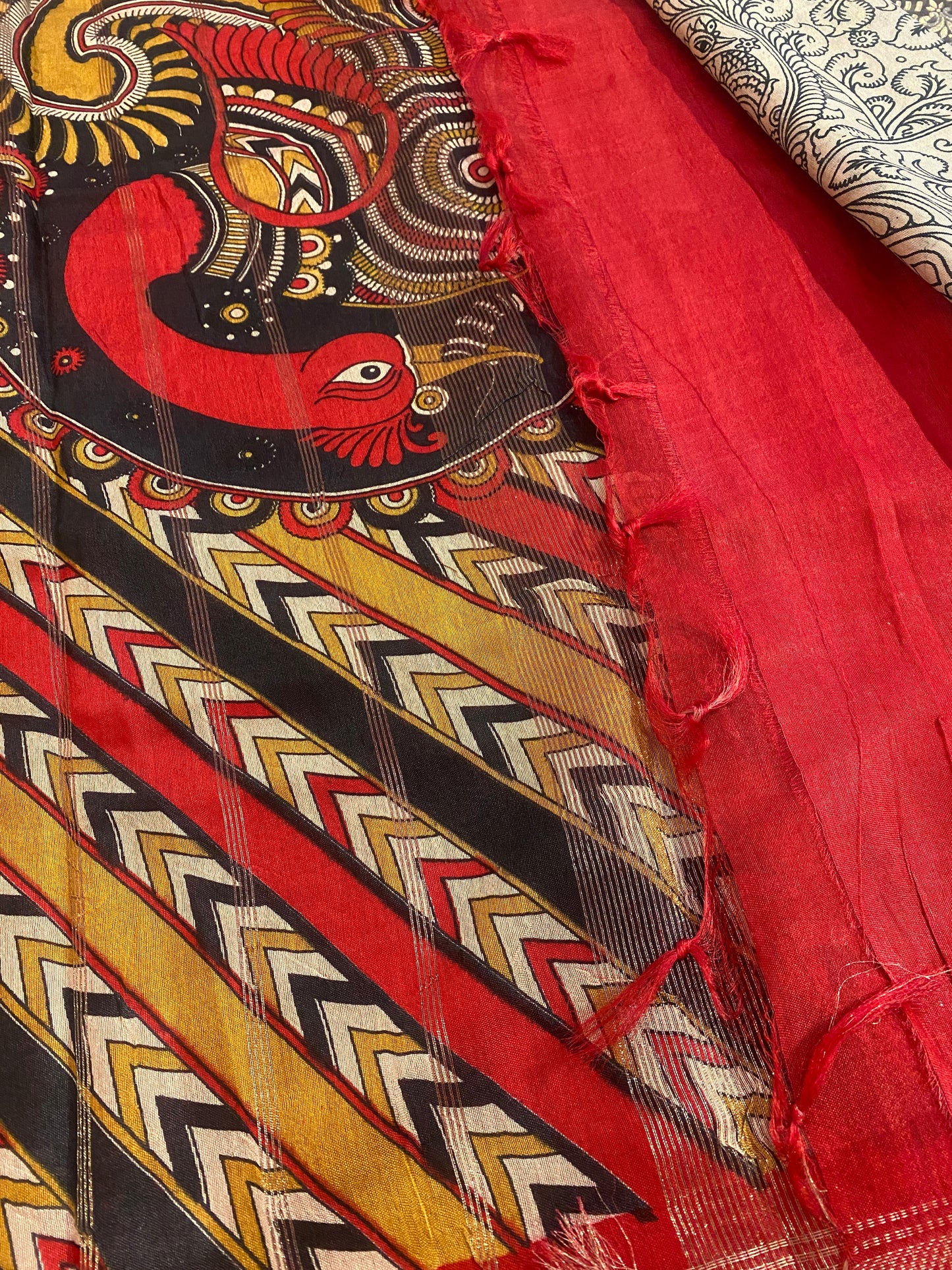 Pen Kalamkari Saree