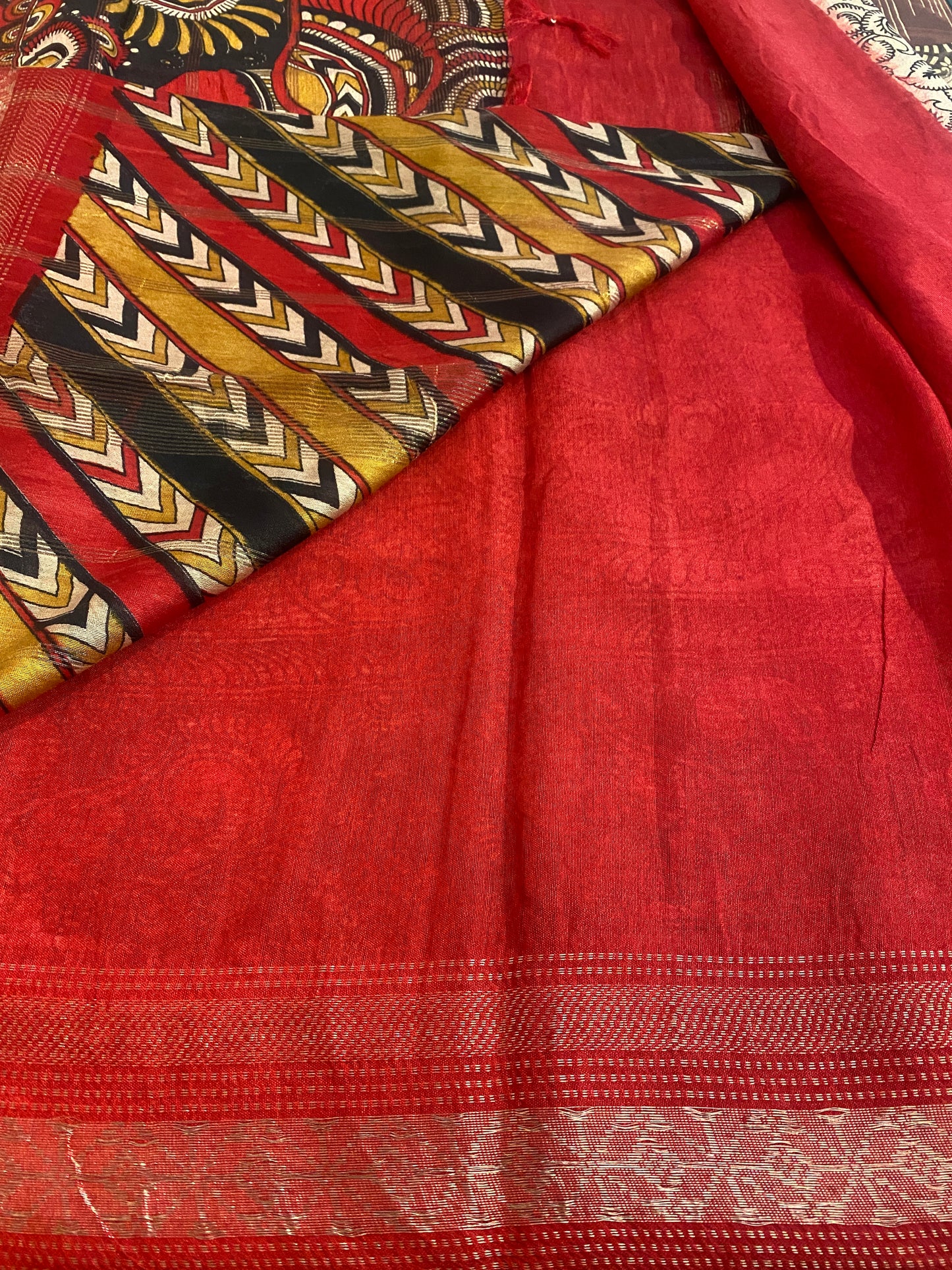 Pen Kalamkari Saree