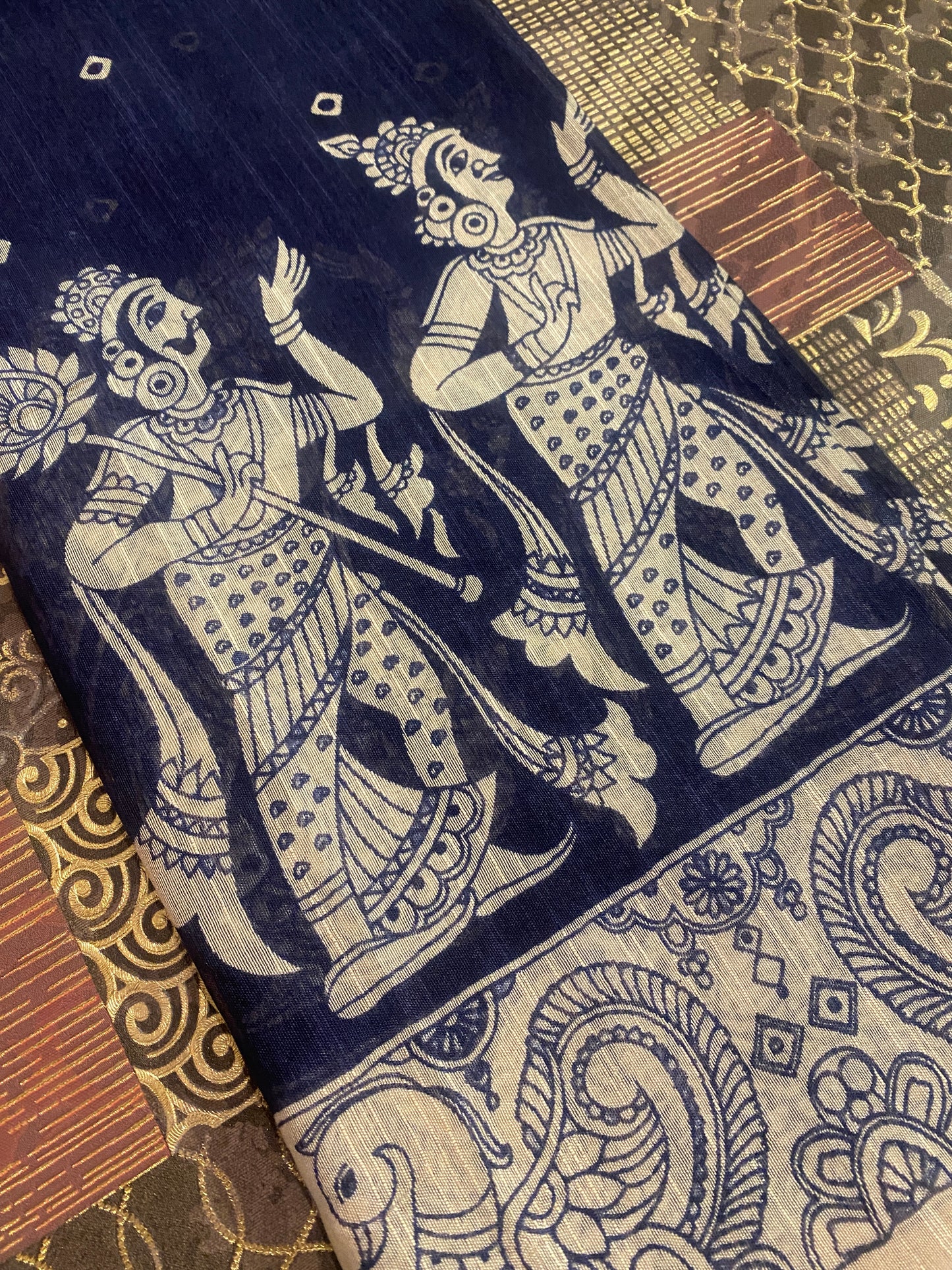 Pen Kalamkari Saree