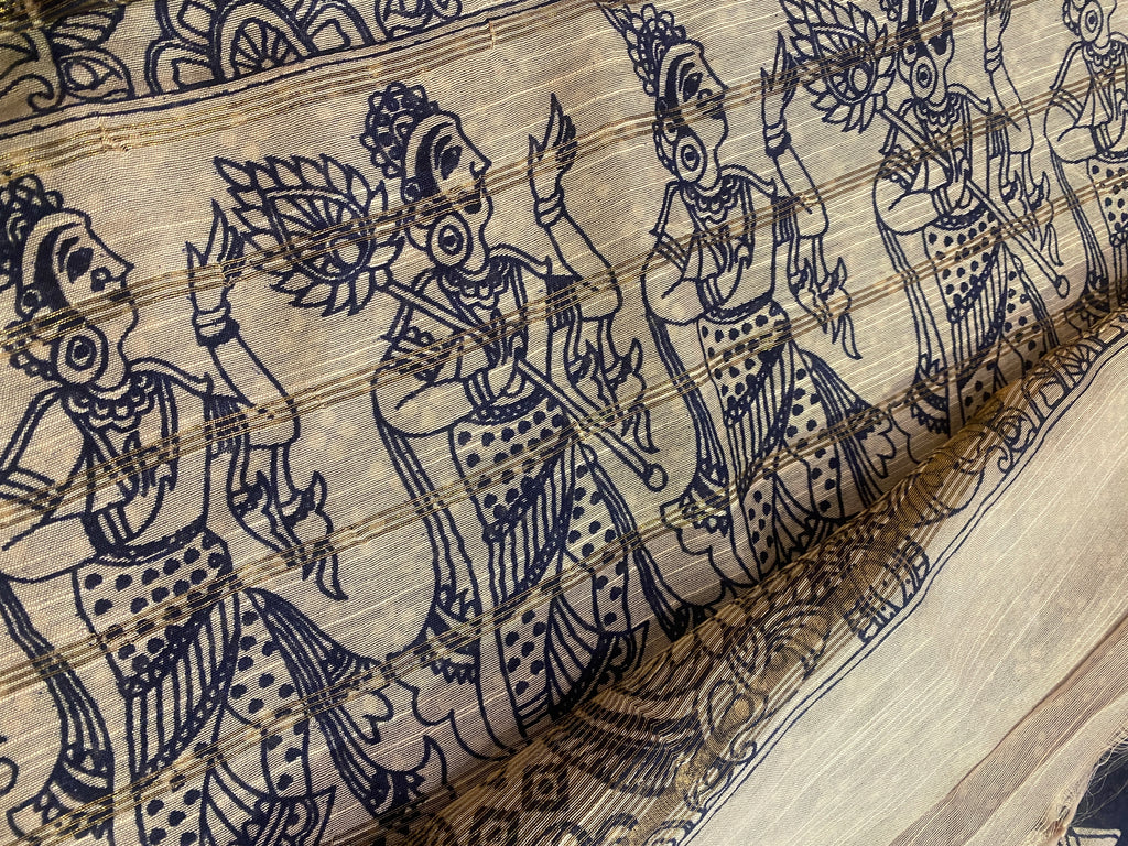 Pen Kalamkari Saree