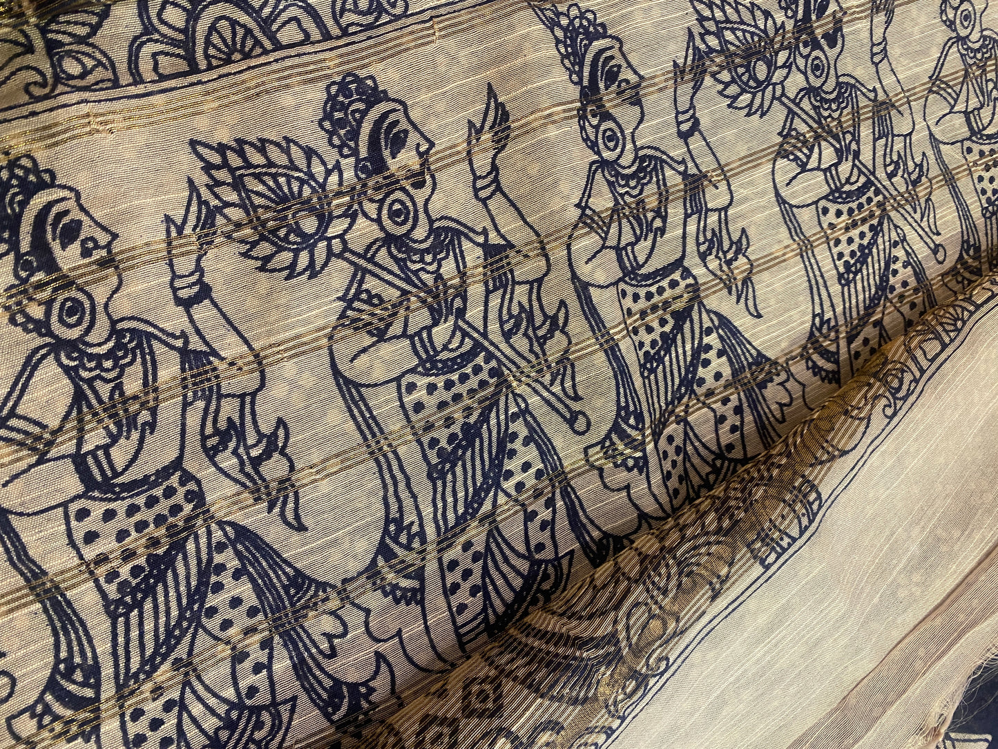 Pen Kalamkari Saree