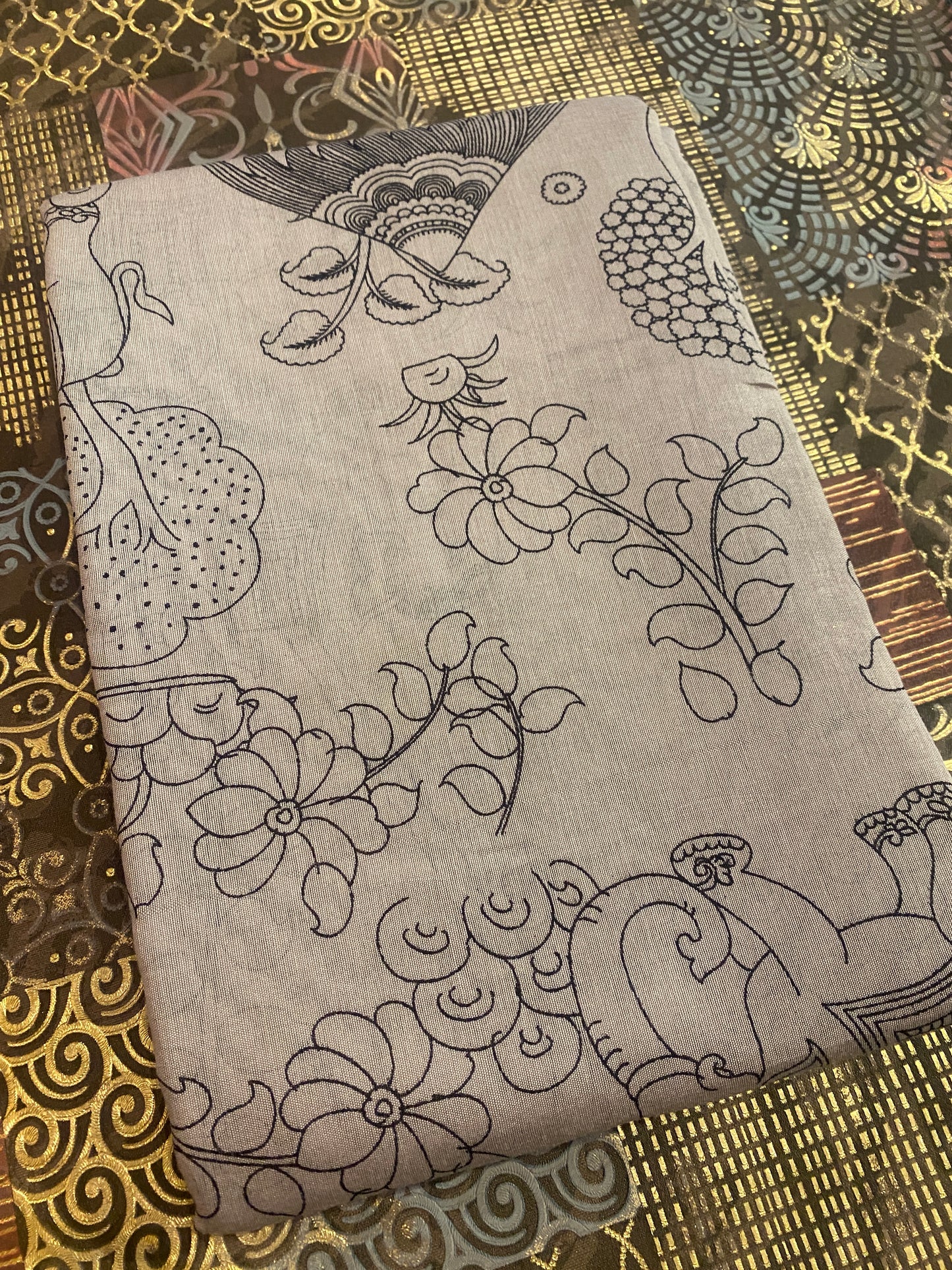 HandCrafted Pen Kalamkari Saree