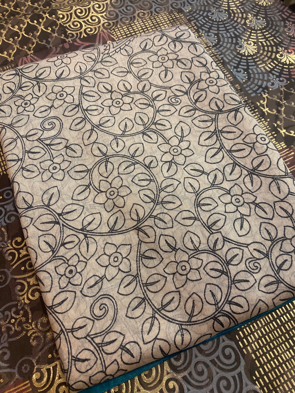 Pen Kalamkari Saree