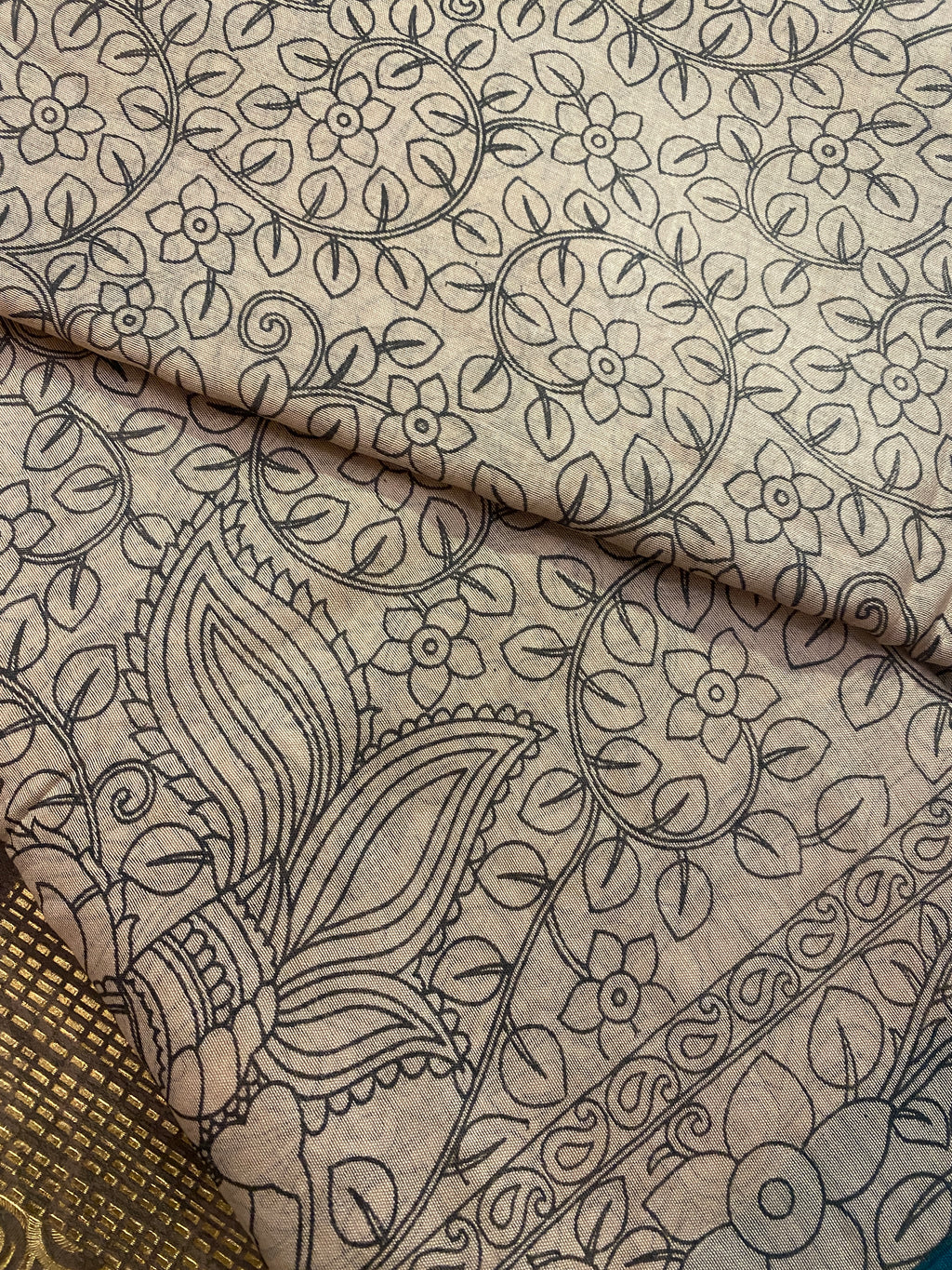 Pen Kalamkari Saree