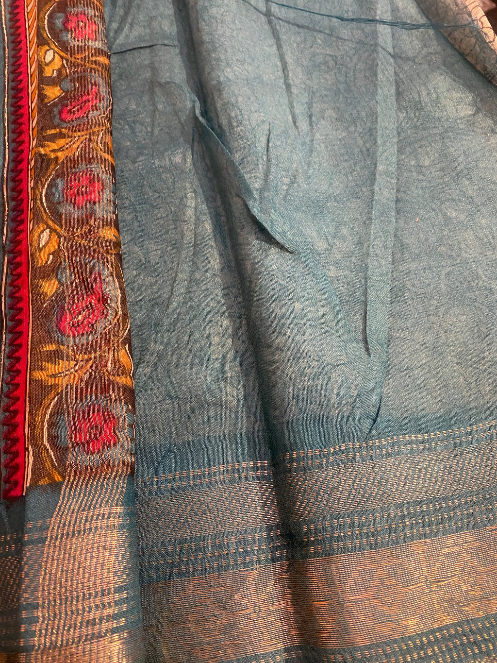 Pen Kalamkari Saree
