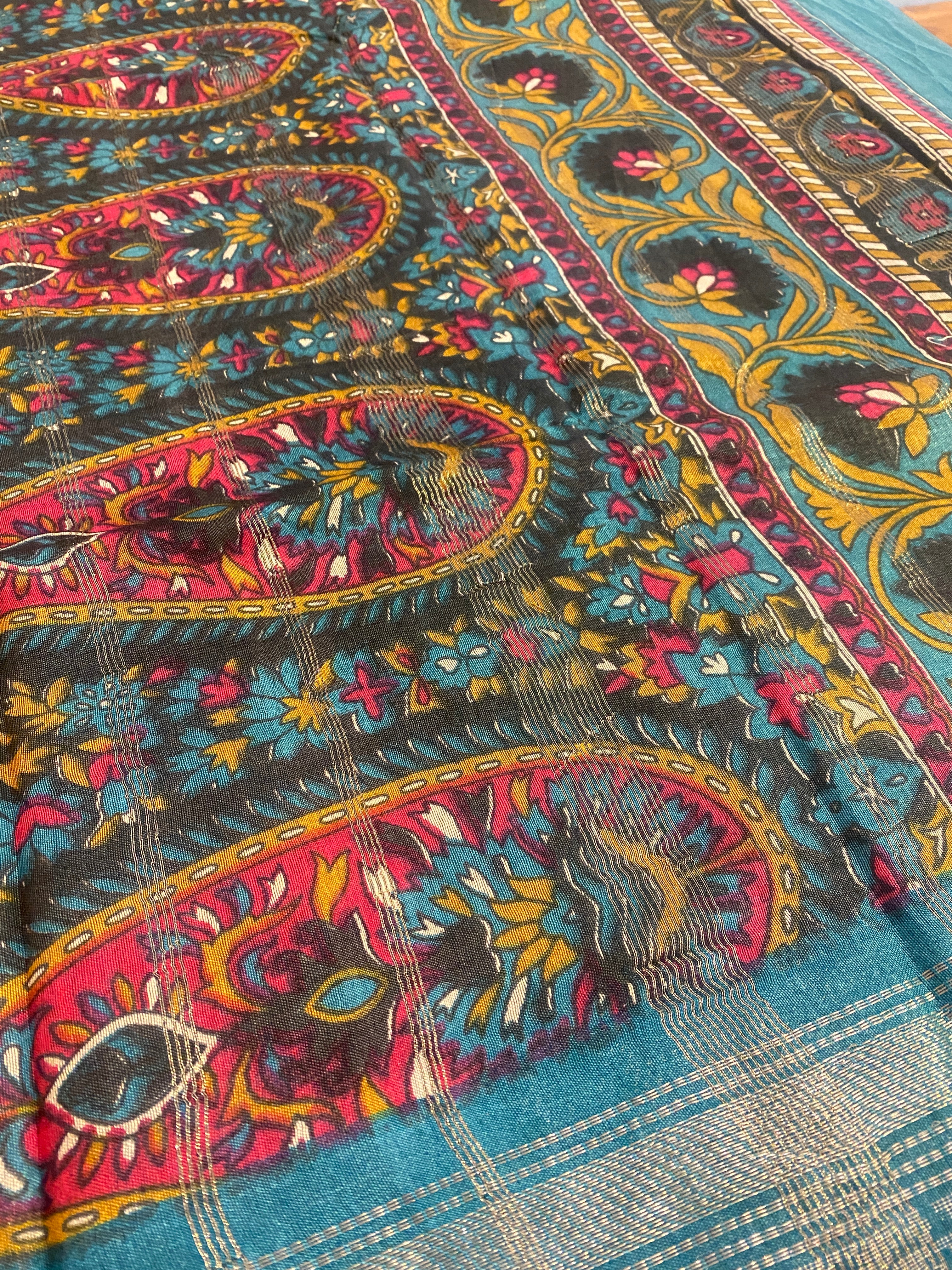 Pen Kalamkari Saree