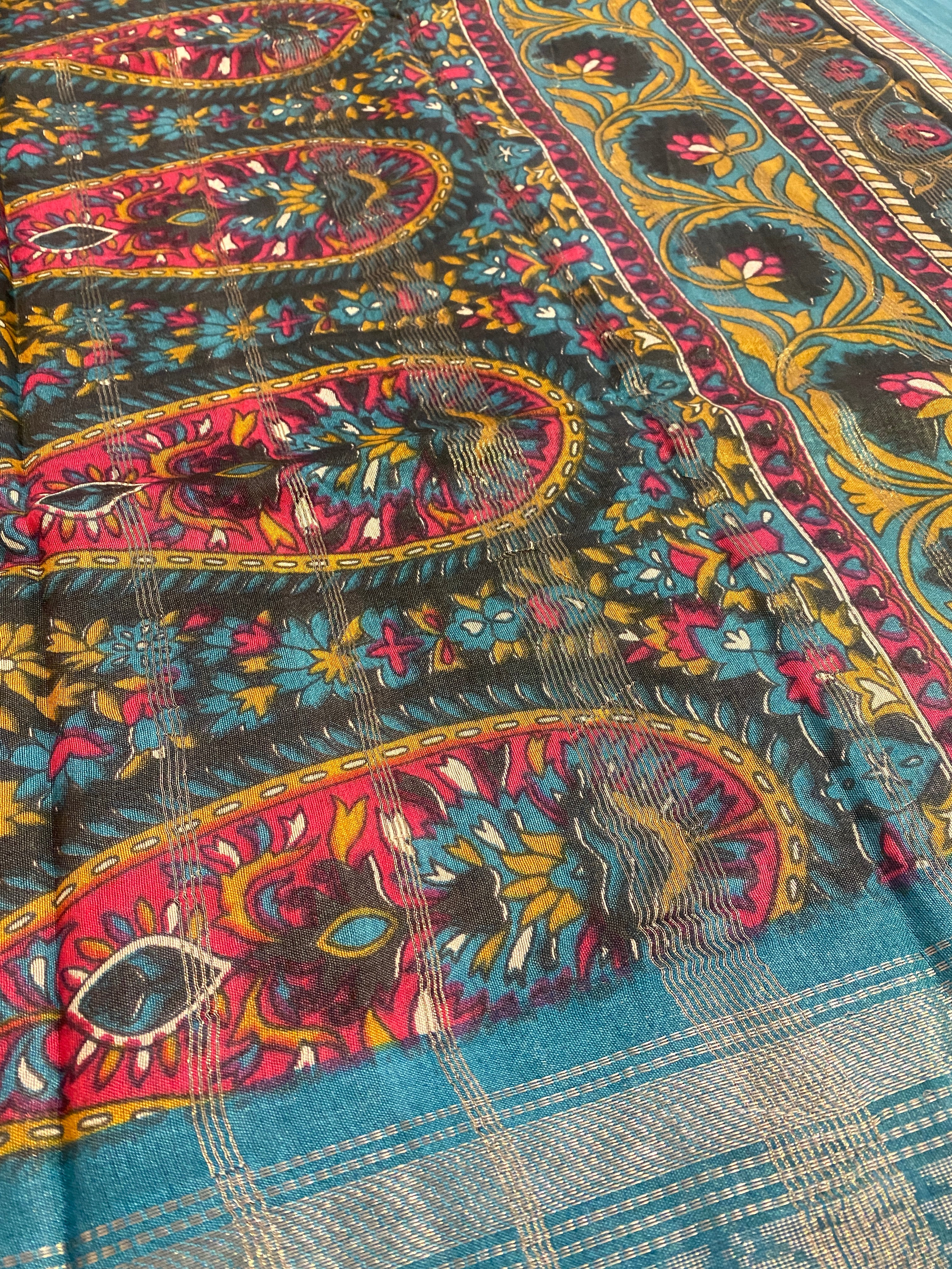 Pen Kalamkari Saree