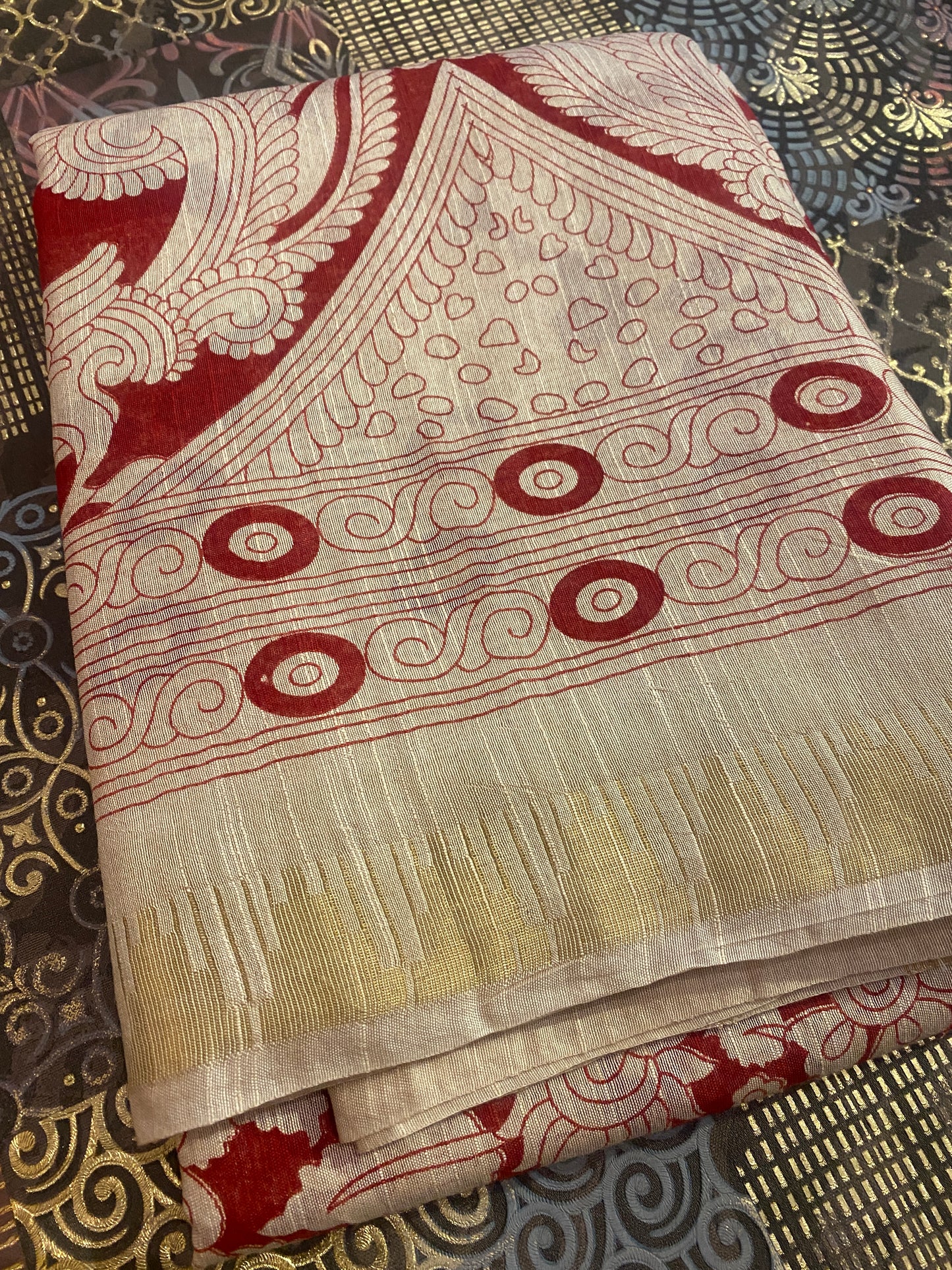 Pen Kalamkari Saree