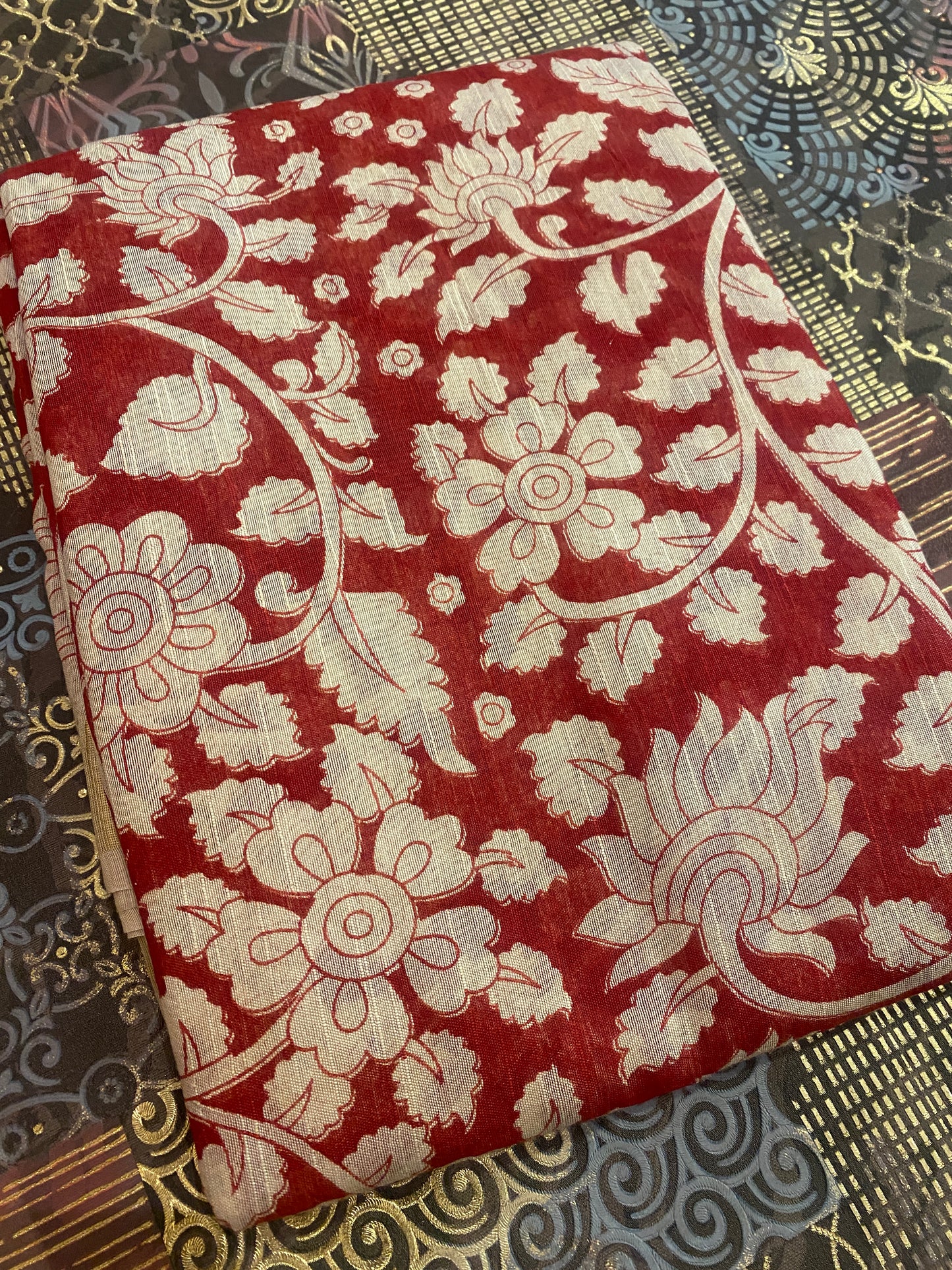 Pen Kalamkari Saree