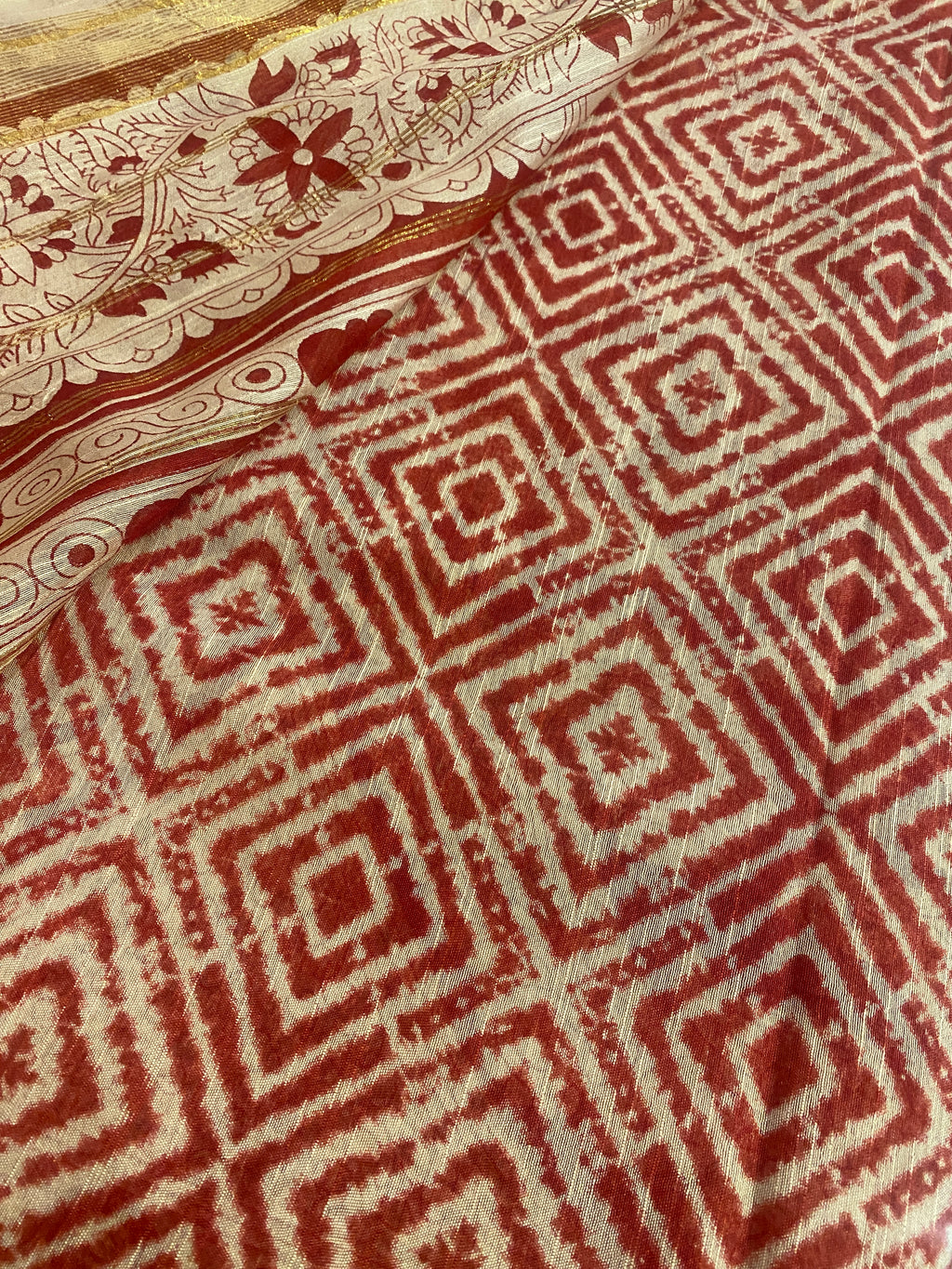 Pen Kalamkari Saree