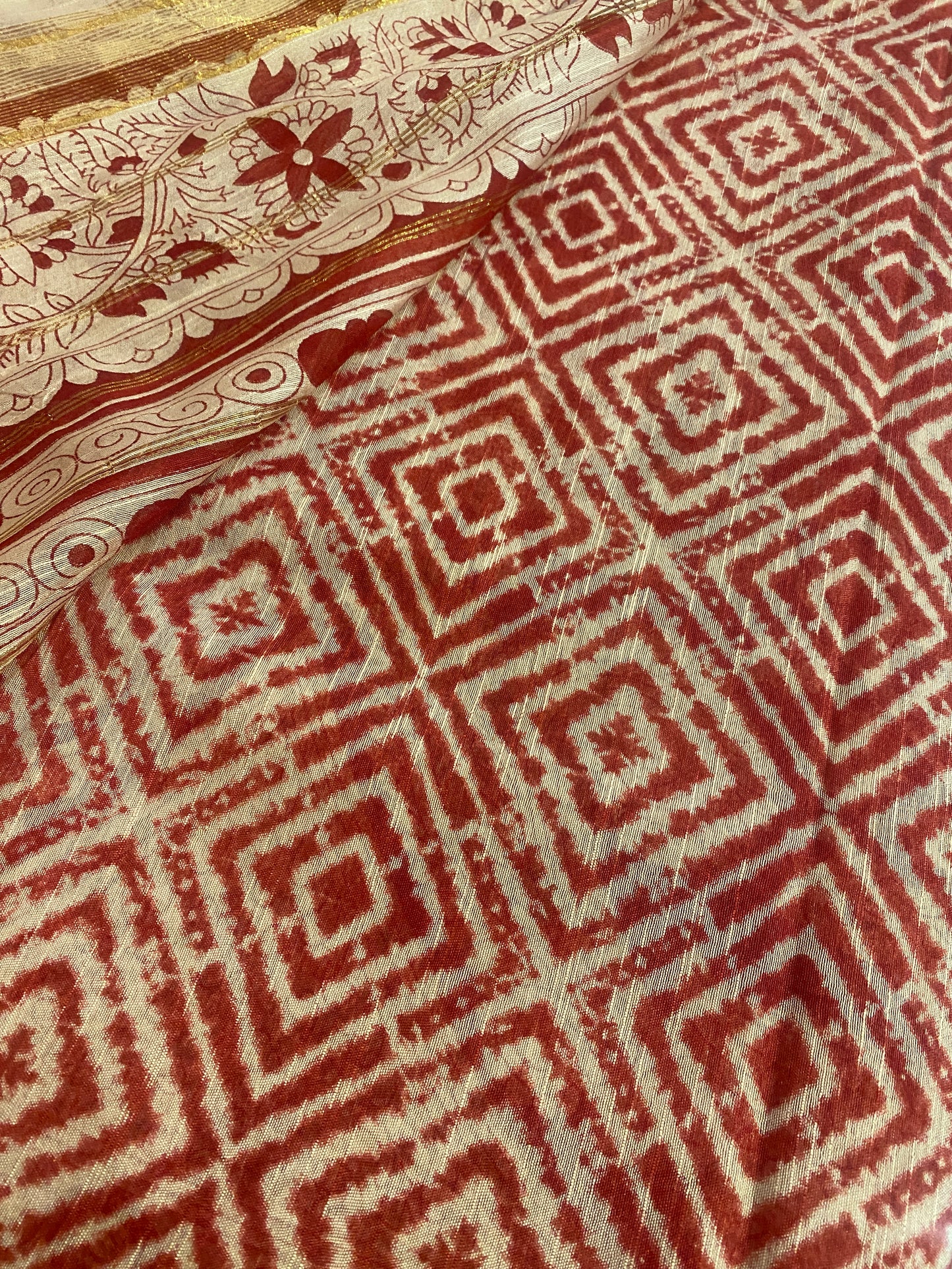 Pen Kalamkari Saree