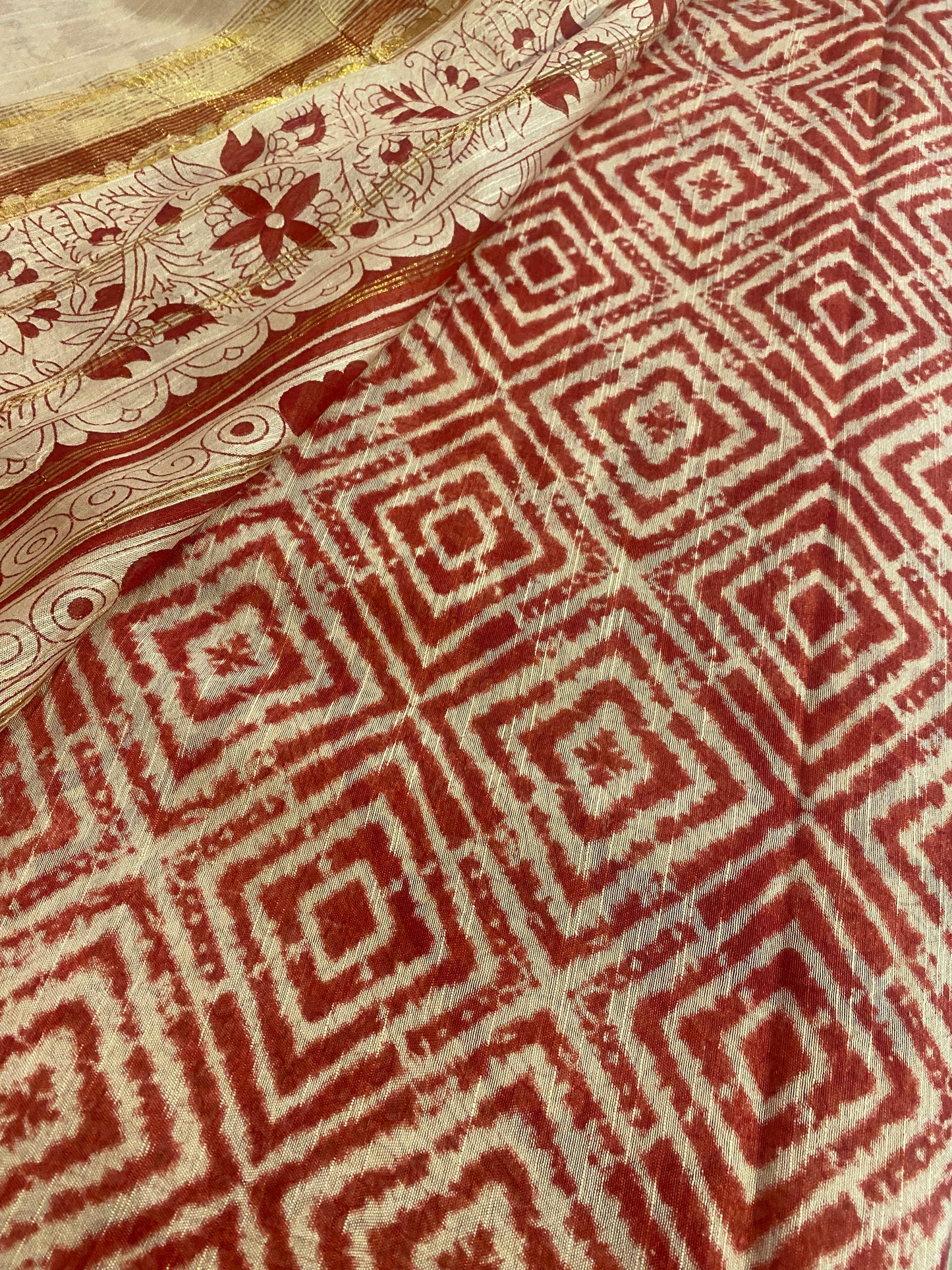 Pen Kalamkari Saree