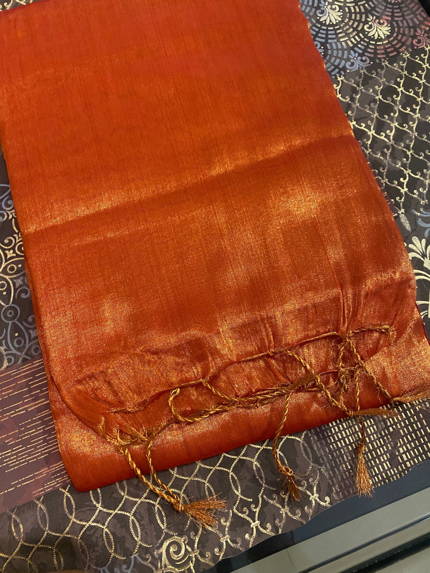 Soft Tissue Saree WIth Blouse