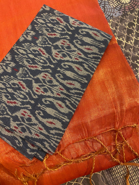 Soft Tissue Saree WIth Blouse