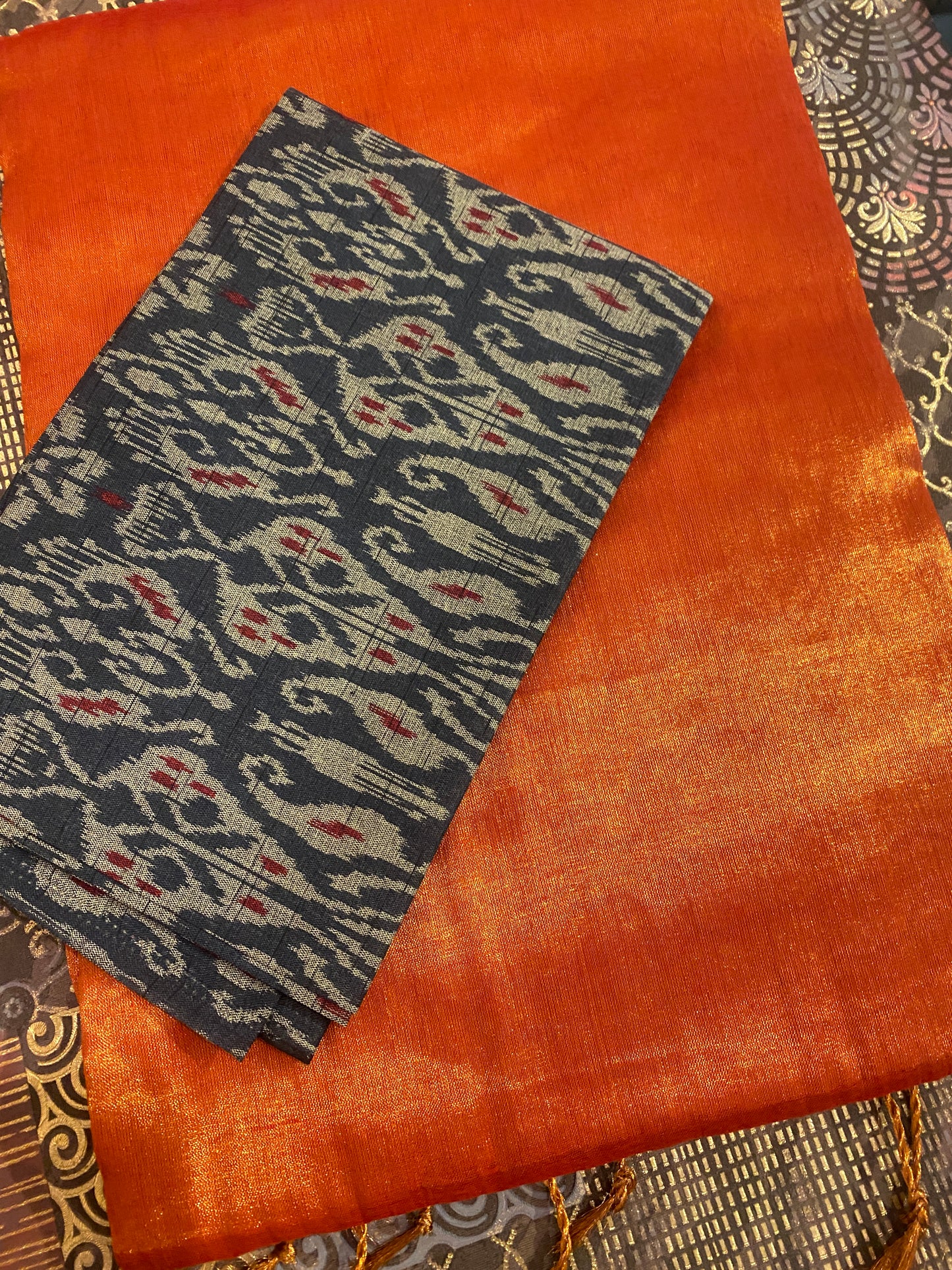 Soft Tissue Saree WIth Blouse