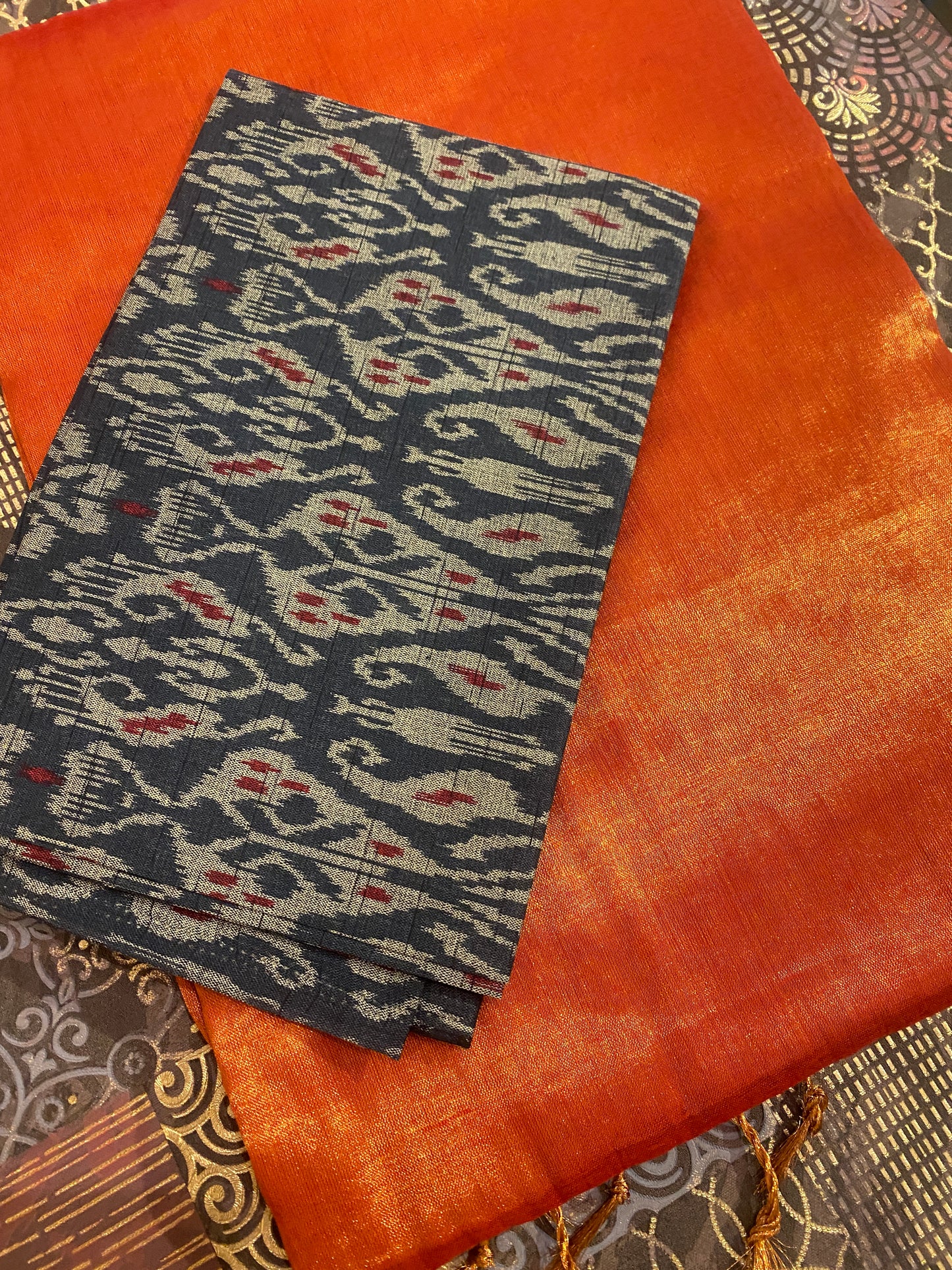 Soft Tissue Saree WIth Blouse