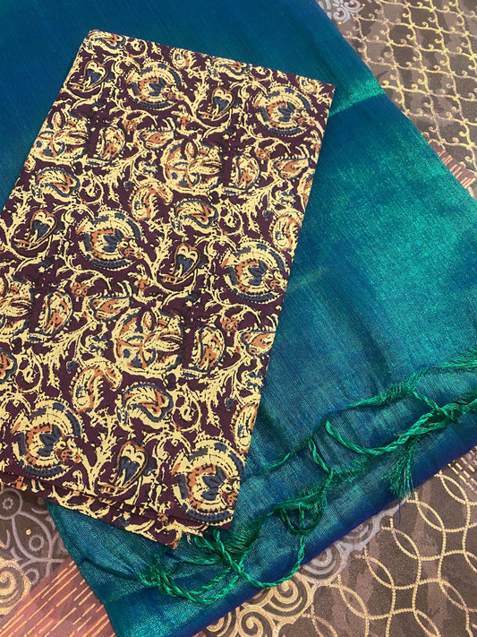 Soft Tissue Saree With Blouse