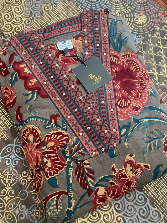 Pure Cotton Kurta Set with Dupatta