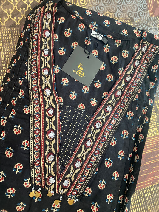 Pure Cotton Handblock Printed Kurta Set With Elegant Cotton Dupatta