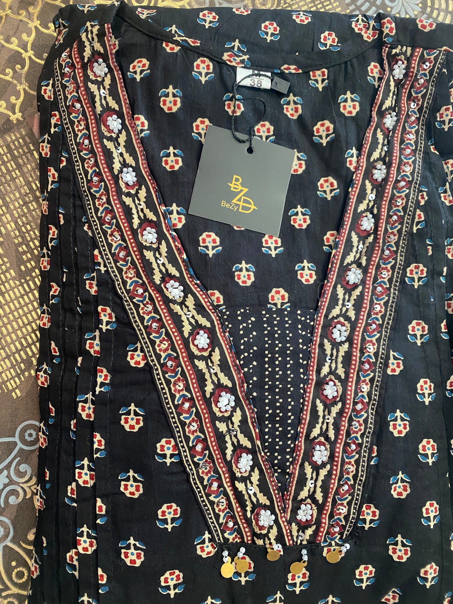 Pure Cotton Handblock Printed Kurta Set With Elegant Cotton Dupatta