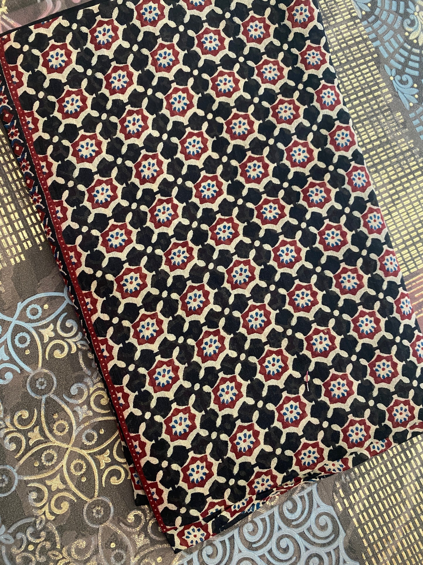 Pure Cotton Handblock Printed Kurta Set With Elegant Cotton Dupatta