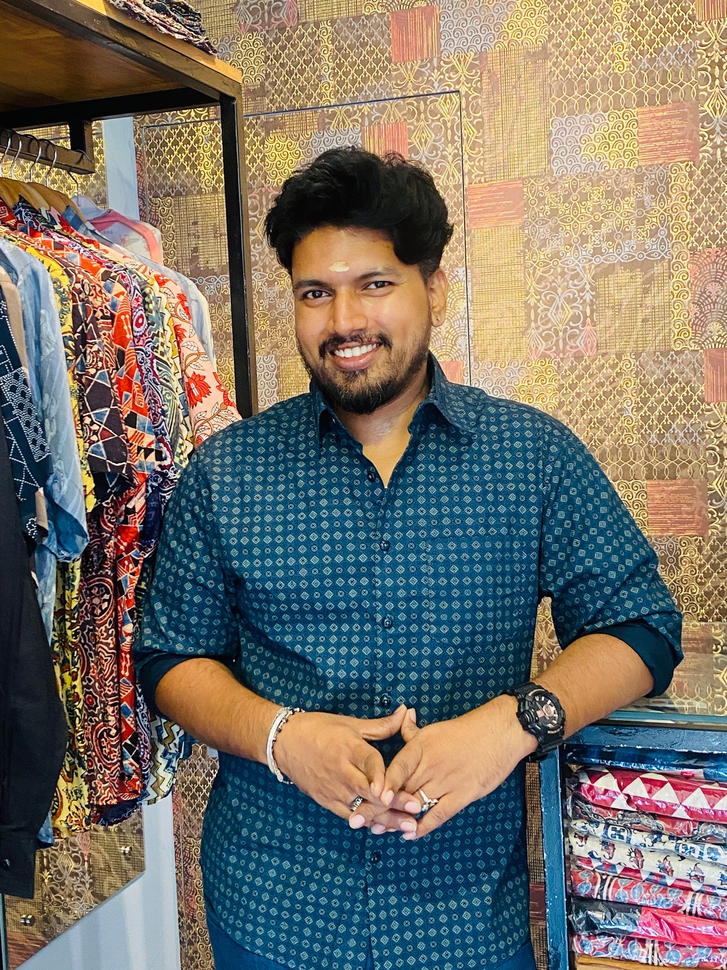 Pure Cotton Printed Shirt ( Full Sleeve )