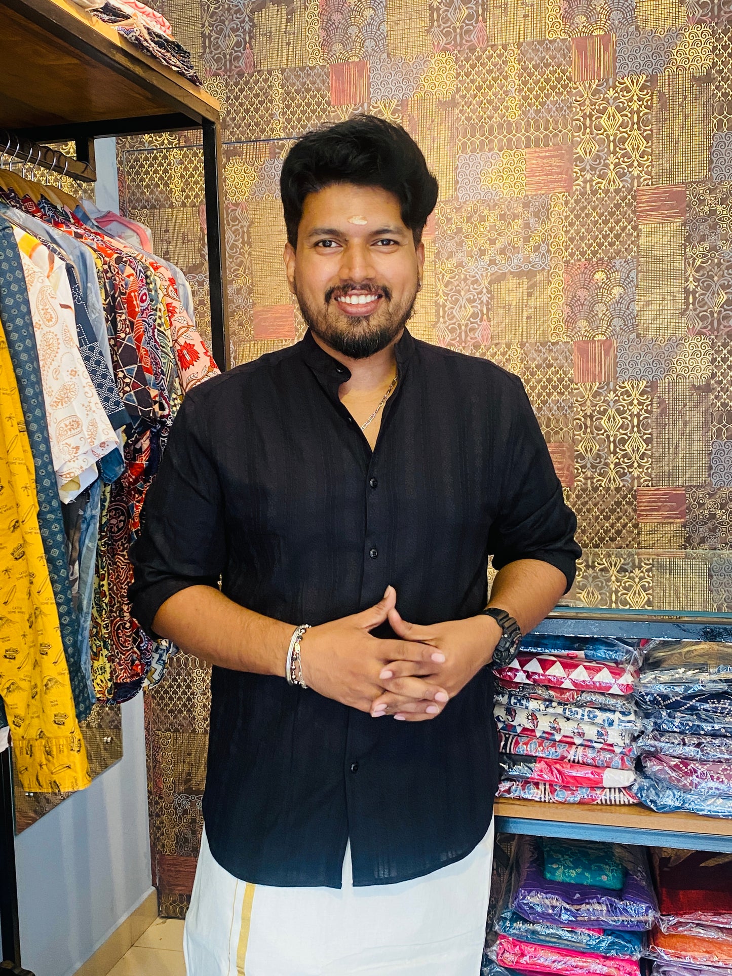 Premium Self Printed Shirt ( Full Sleeve )