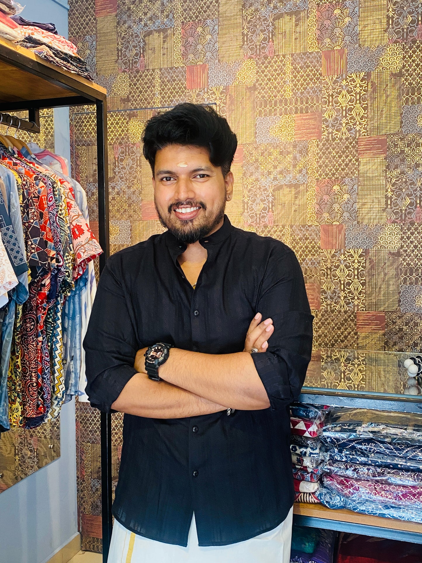 Premium Self Printed Shirt ( Full Sleeve )