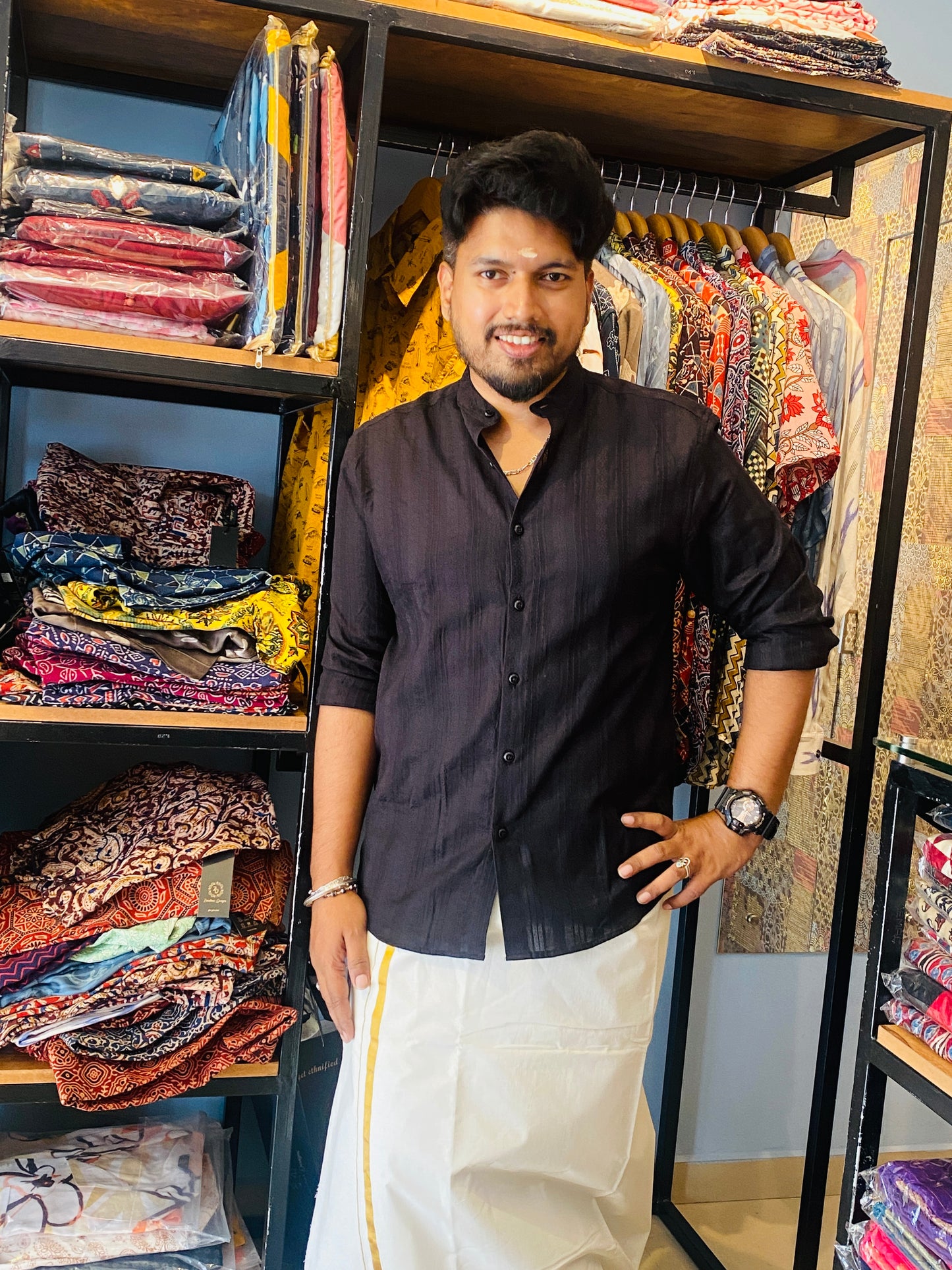 Premium Self Printed Shirt ( Full Sleeve )