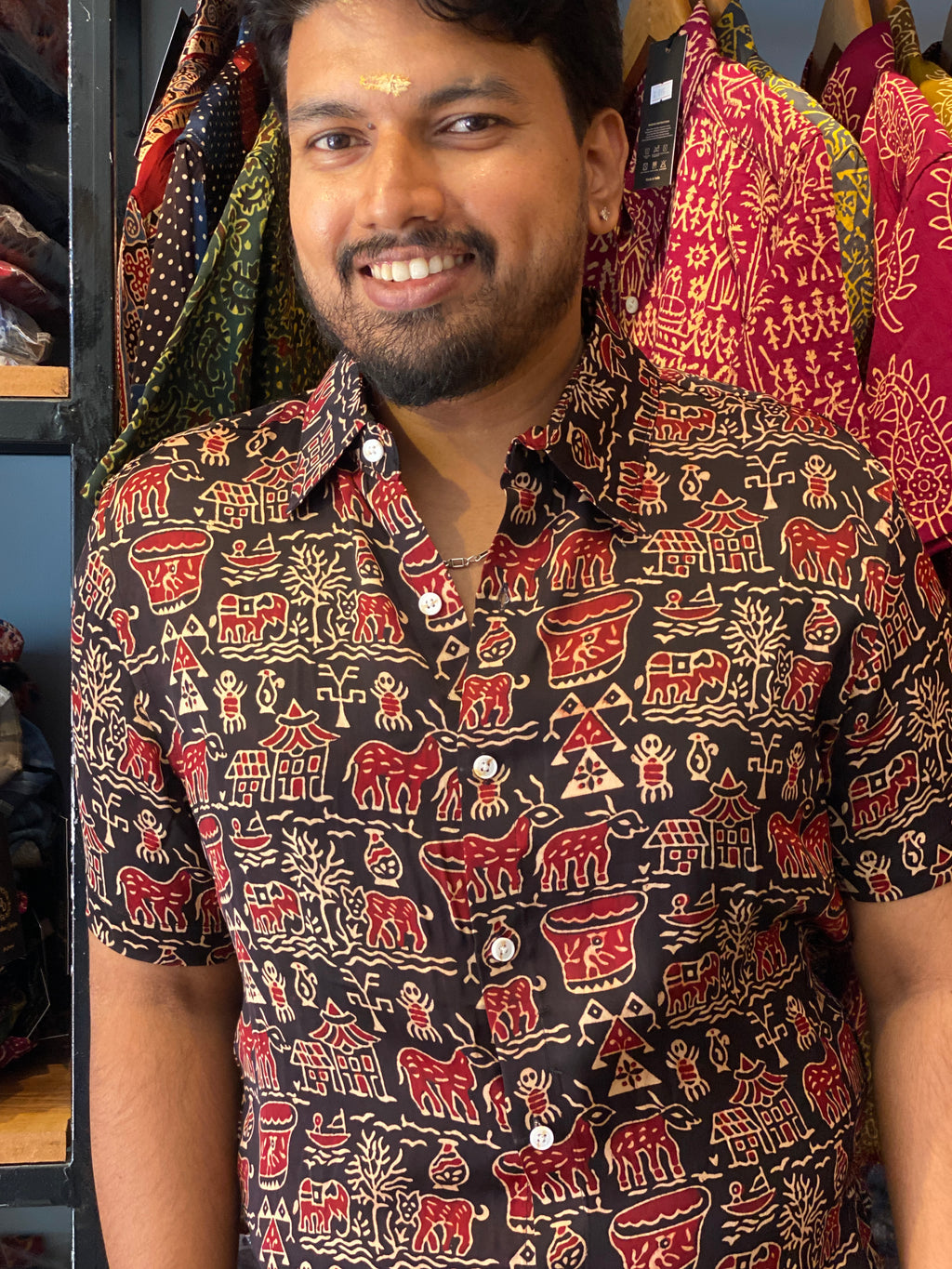 Gramakatha - Black Modal Silk Shirt