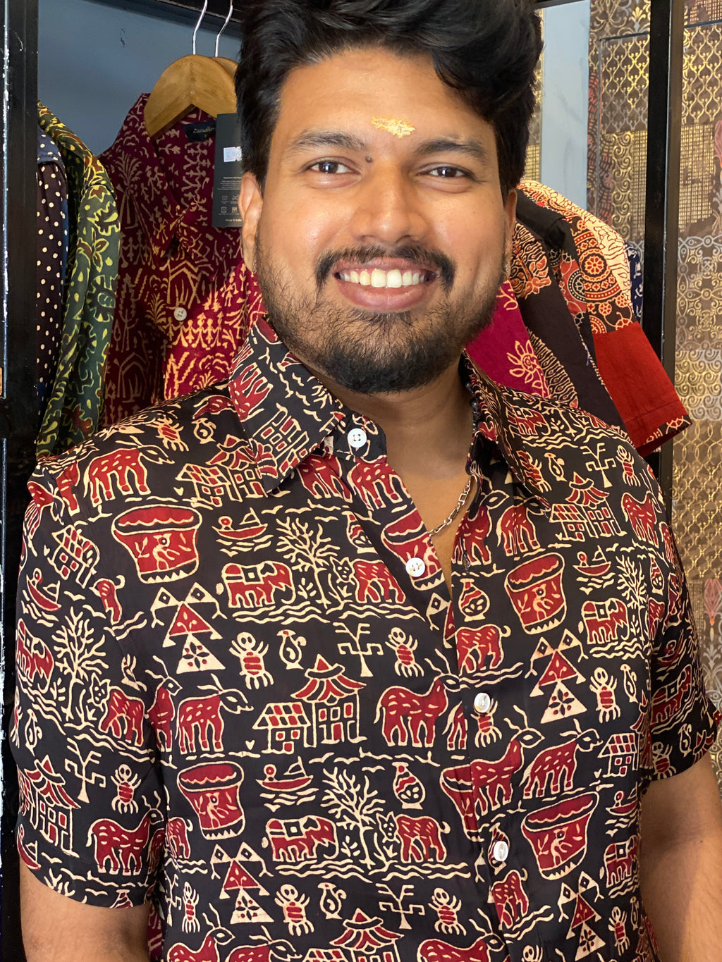 Gramakatha - Black Modal Silk Shirt