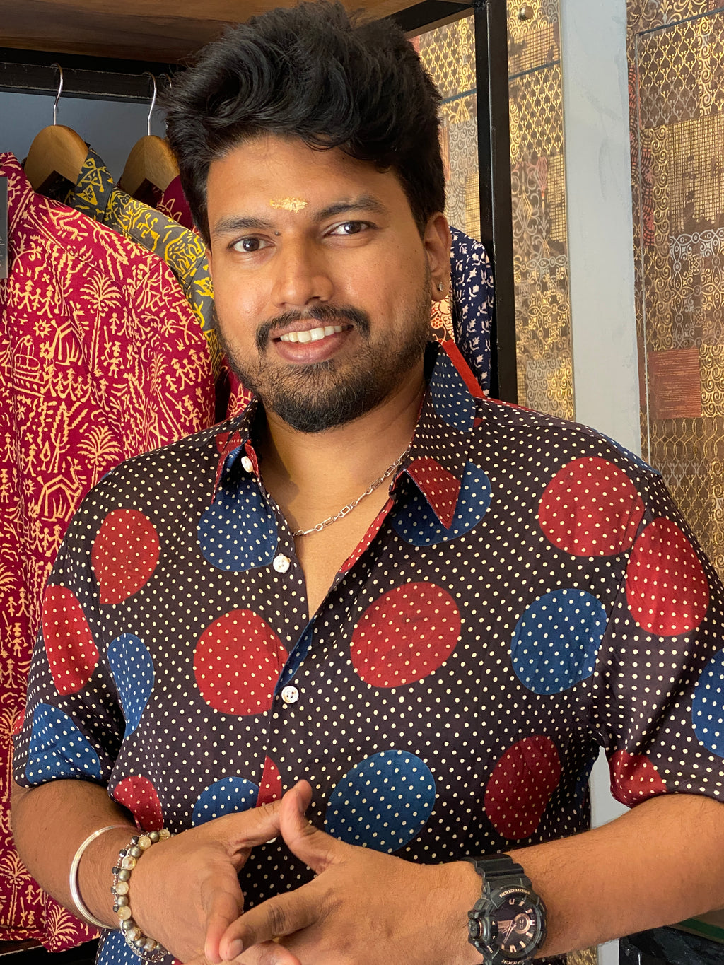 Chakrika - Black Modal Silk Shirt