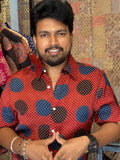 Chakrika - Red Modal Silk Shirt
